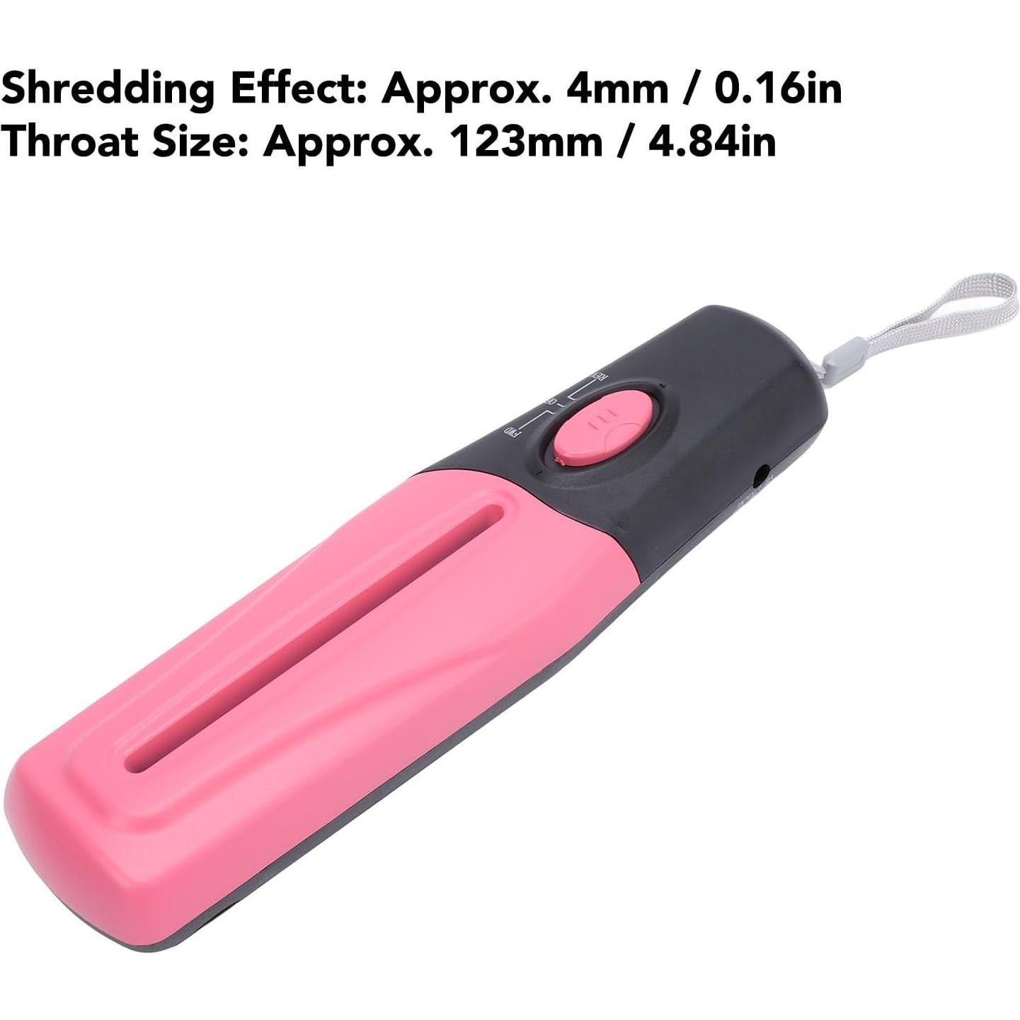 Destructora de Papel Portátil Fafeicy Rosa 2 Hojas 4mm