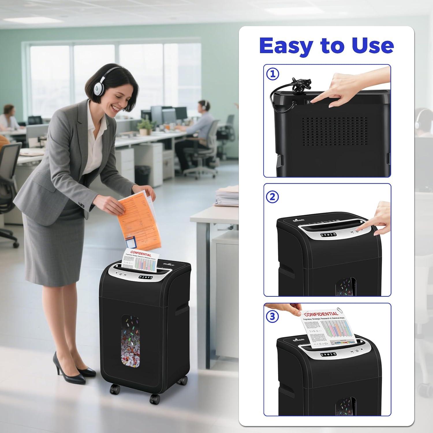 Destructora de papel OFITECH micro-corte 18 hojas 30L P-4