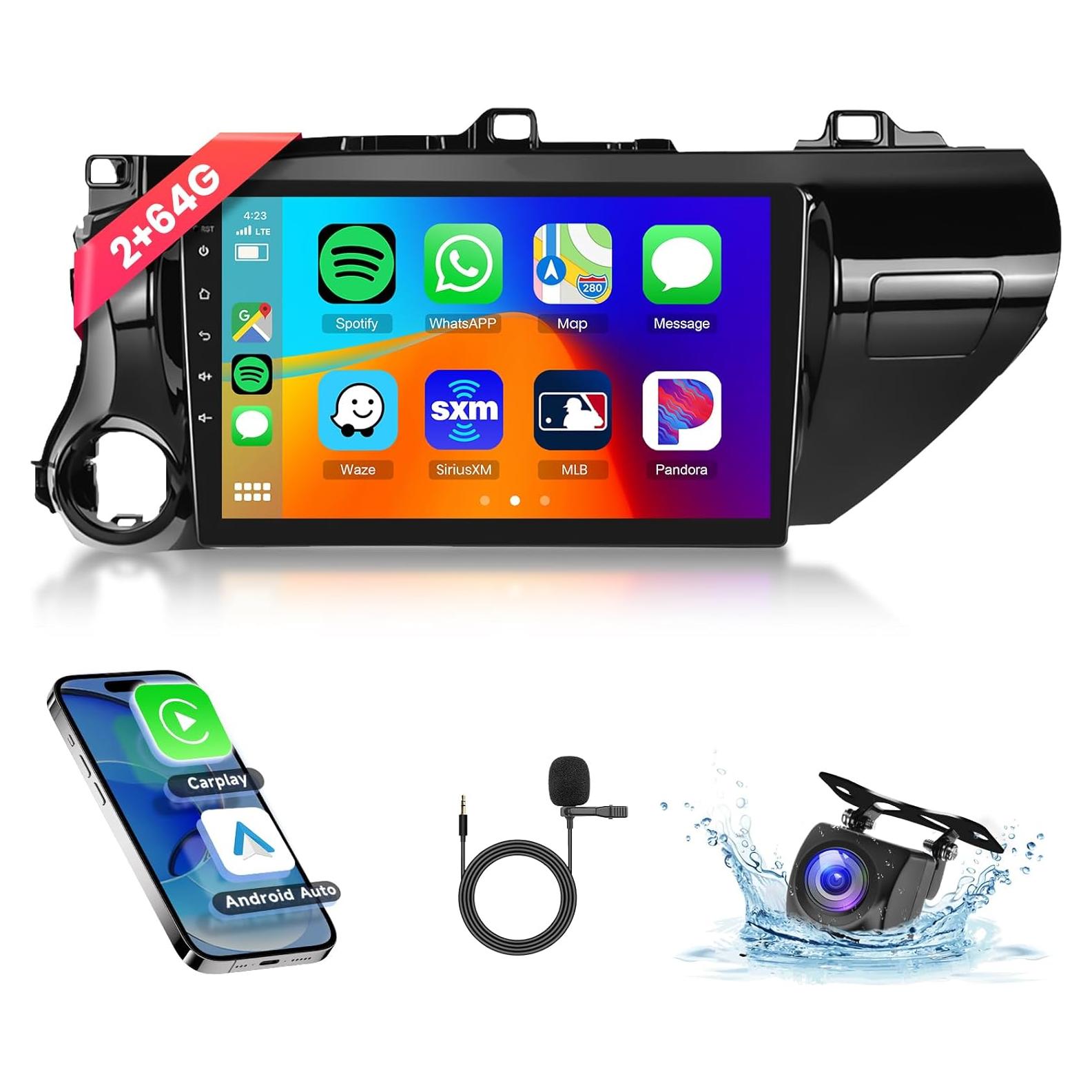 Estéreo de Coche Hodozzy 10.1" para Toyota Hilux 2015-2020