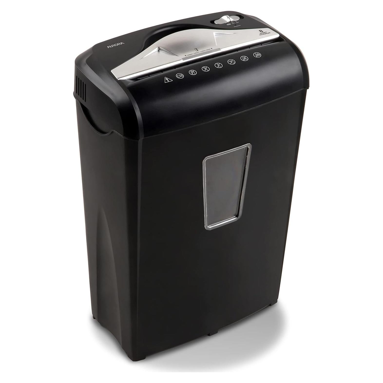 Destructora de Papel y Tarjetas Aurora AU870MZ Micro-Corte 8 Hojas