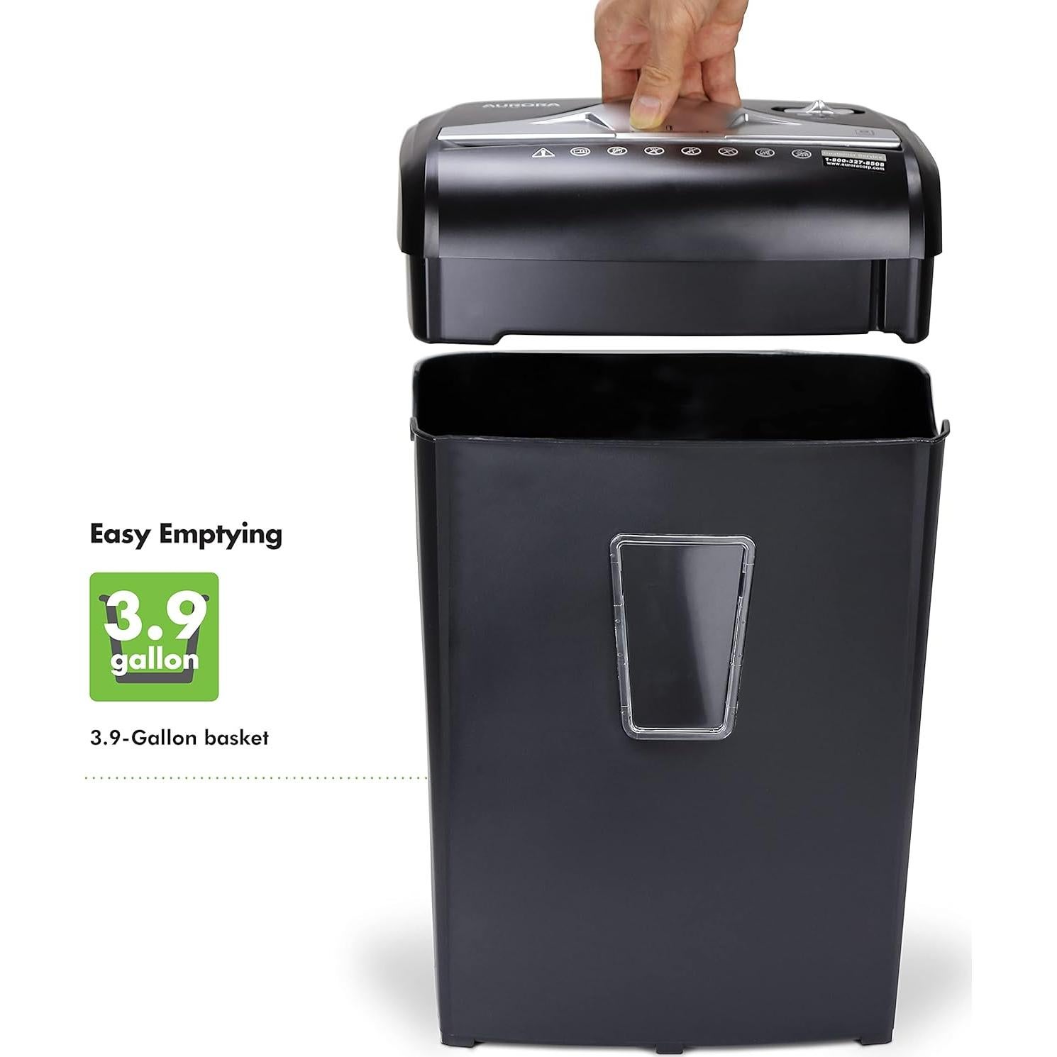 Destructora de Papel y Tarjetas Aurora AU870MZ Micro-Corte 8 Hojas