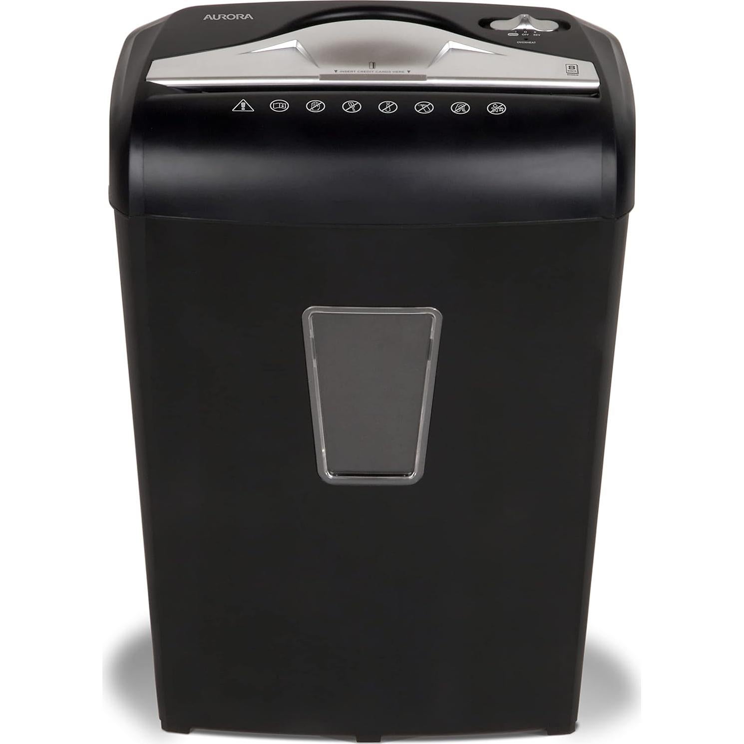 Destructora de Papel y Tarjetas Aurora AU870MZ Micro-Corte 8 Hojas