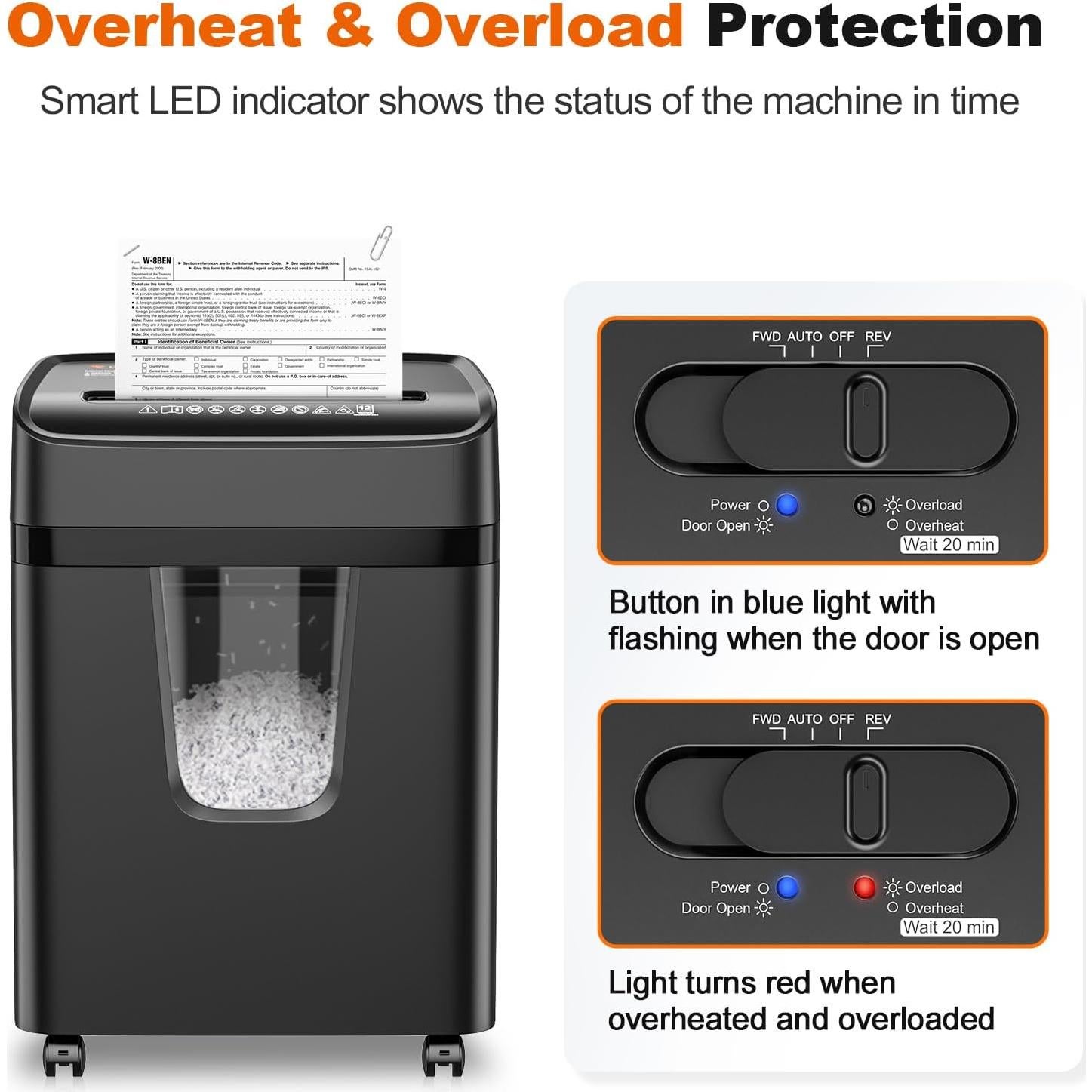 Trituradora de Papel Micro-Corte Bonsaii C282-B 12 Hojas 5.5 Gal