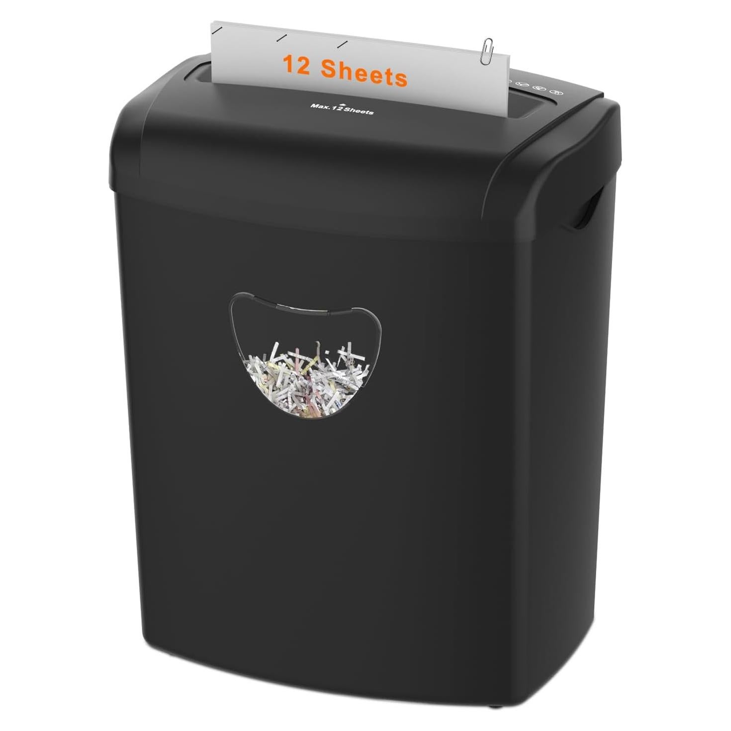 Destructora de papel cruzado P-4 Suntiko 12 hojas 21L silenciosa