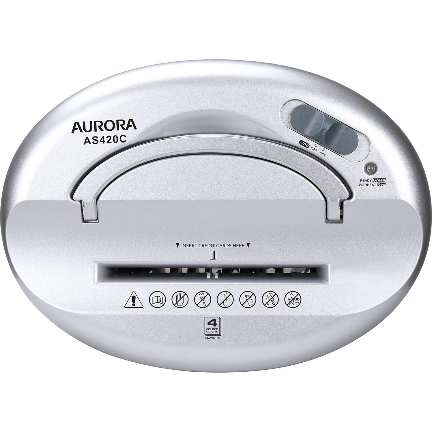 Destructora de papel Aurora AS420C corte en cruz 4 hojas