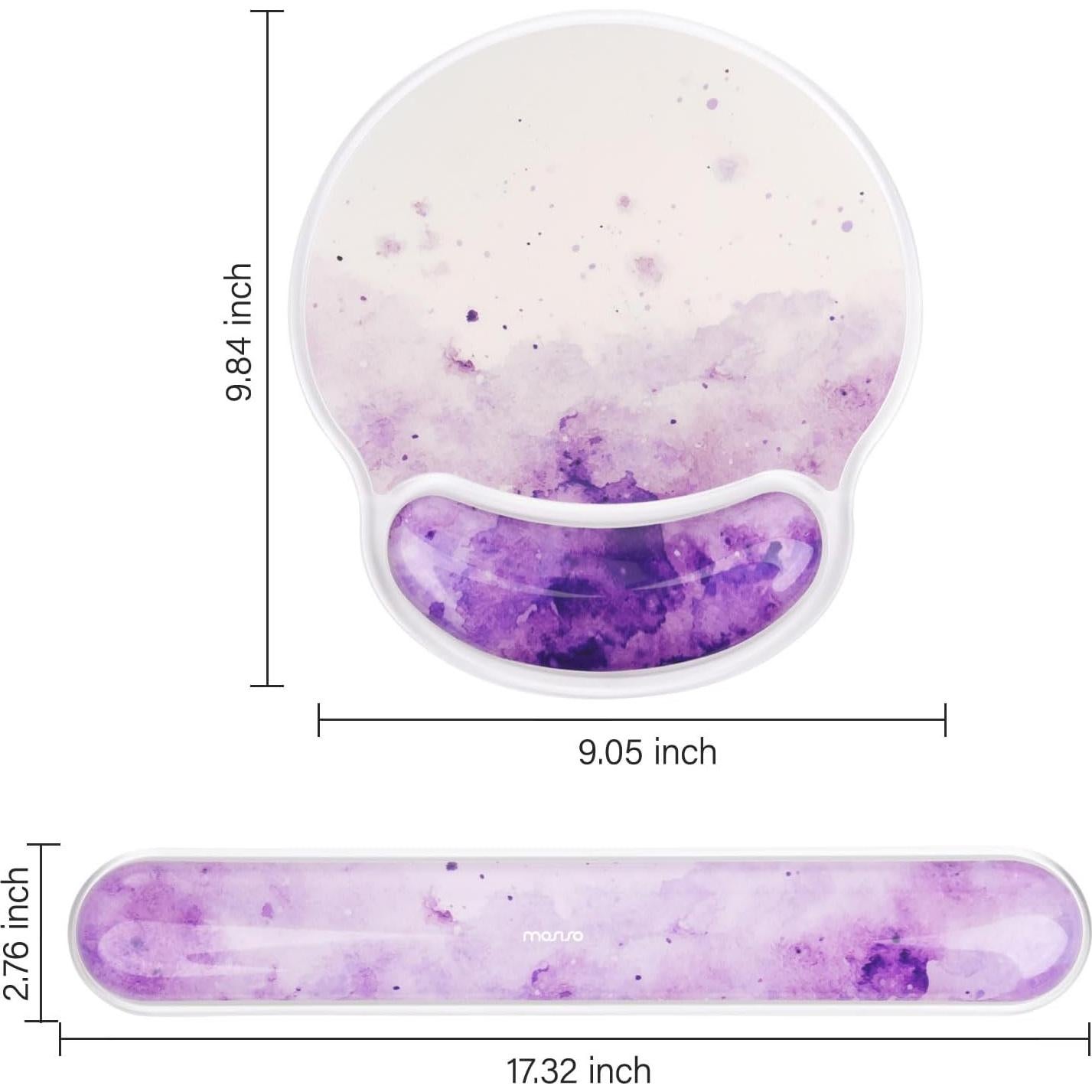 Soporte de Reposamuñecas de Gel MOSISO Morado Ergonómico