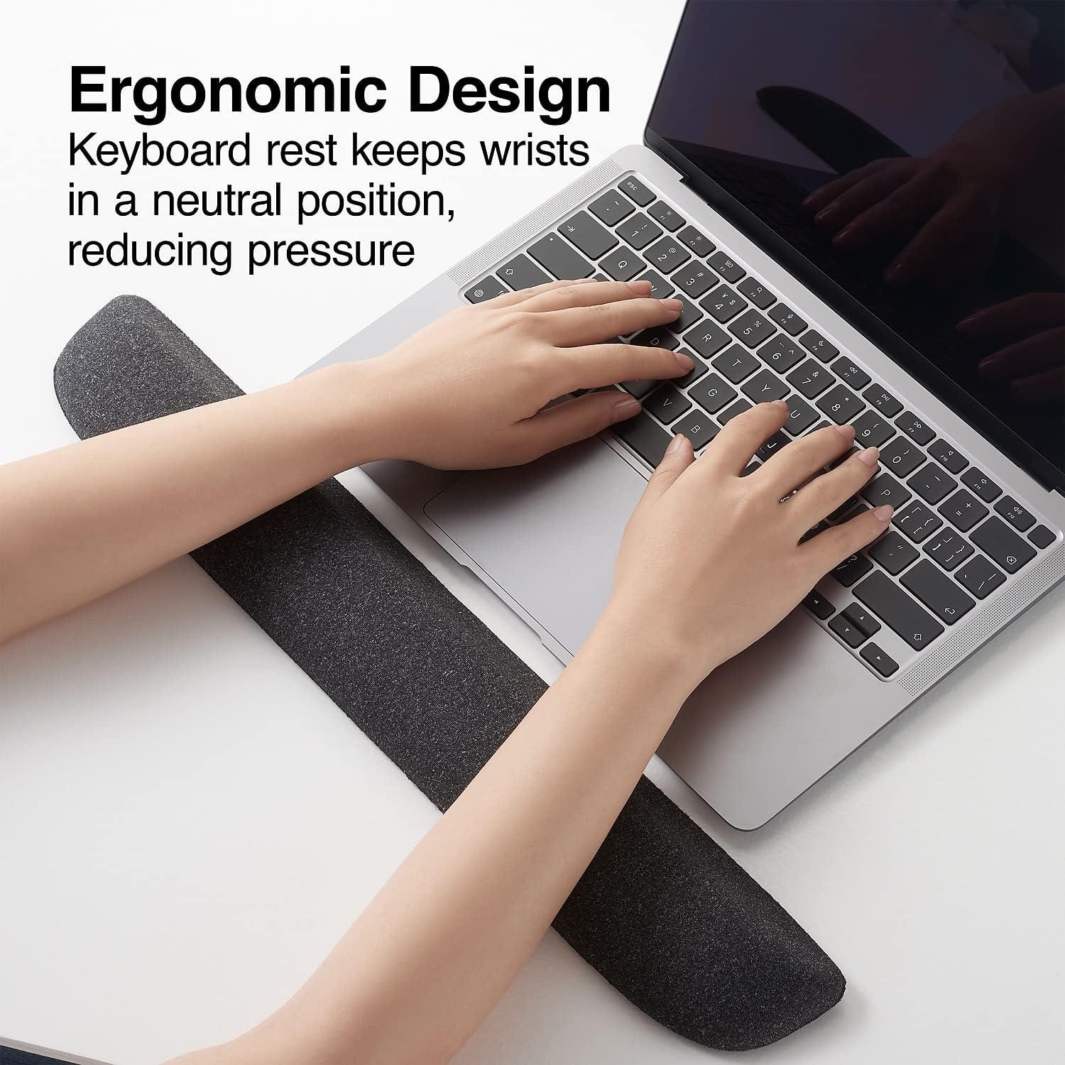 Reposamuñecas de Gel Ergonómico Staples 47.3x7.1 cm Negro