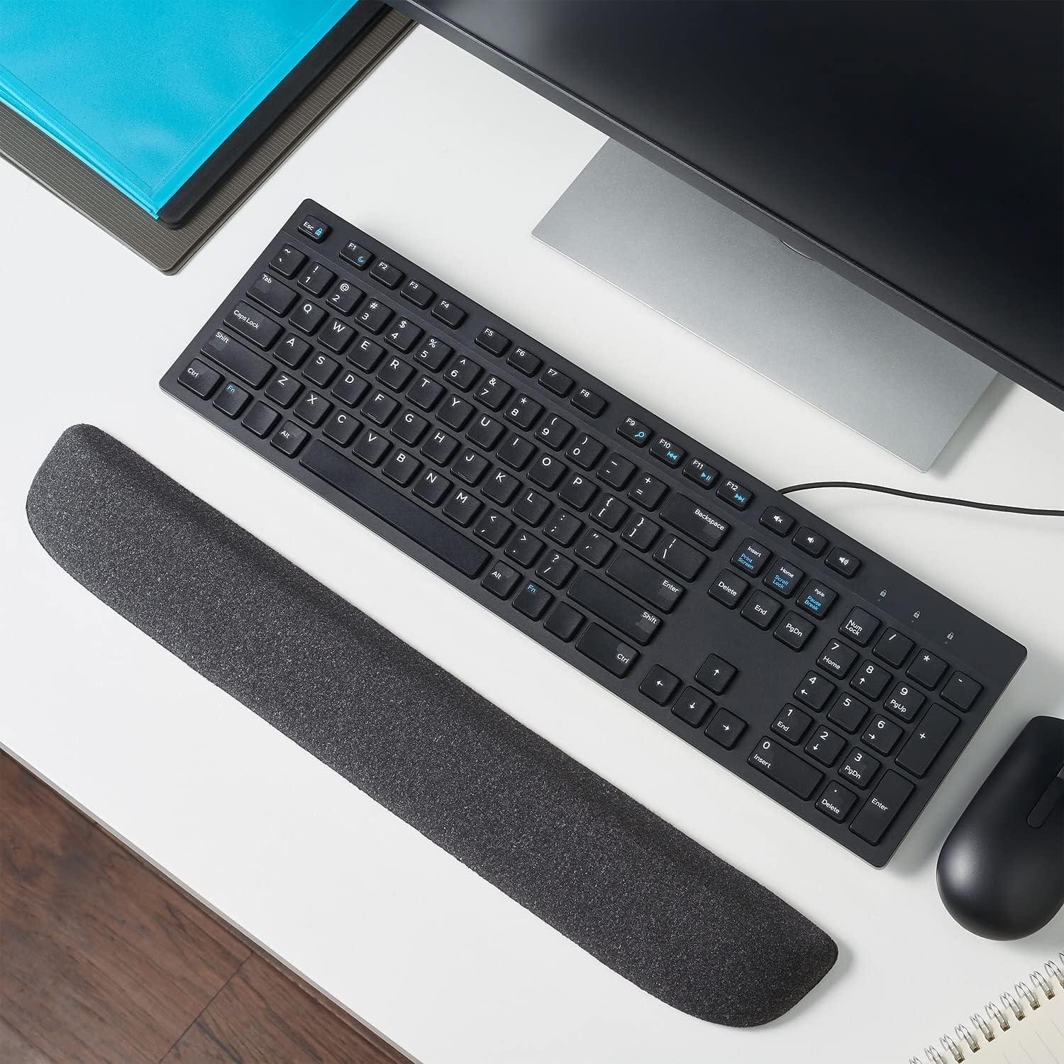 Reposamuñecas de Gel Ergonómico Staples 47.3x7.1 cm Negro