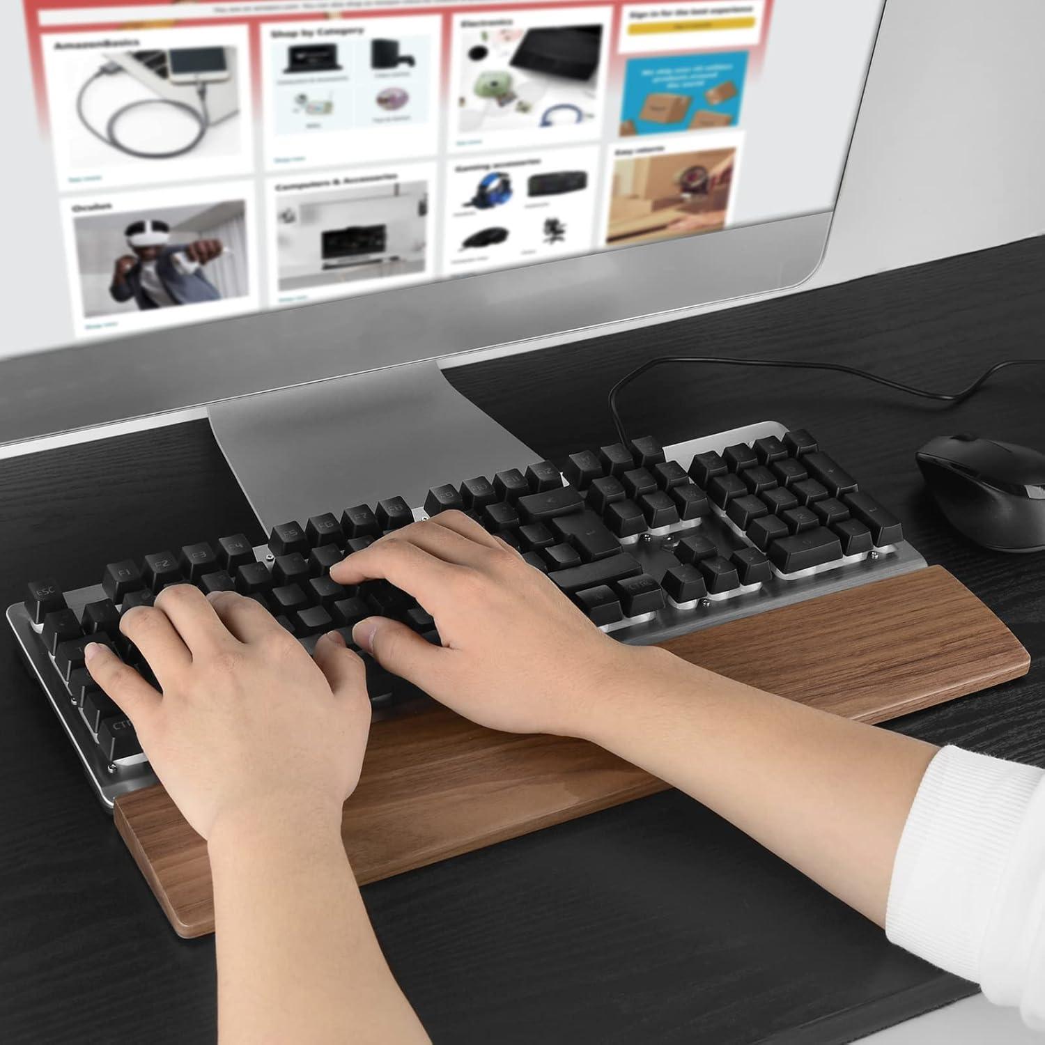 Reposamuñecas Ergonómico Linkidea para Teclado Mecánico 44x8cm