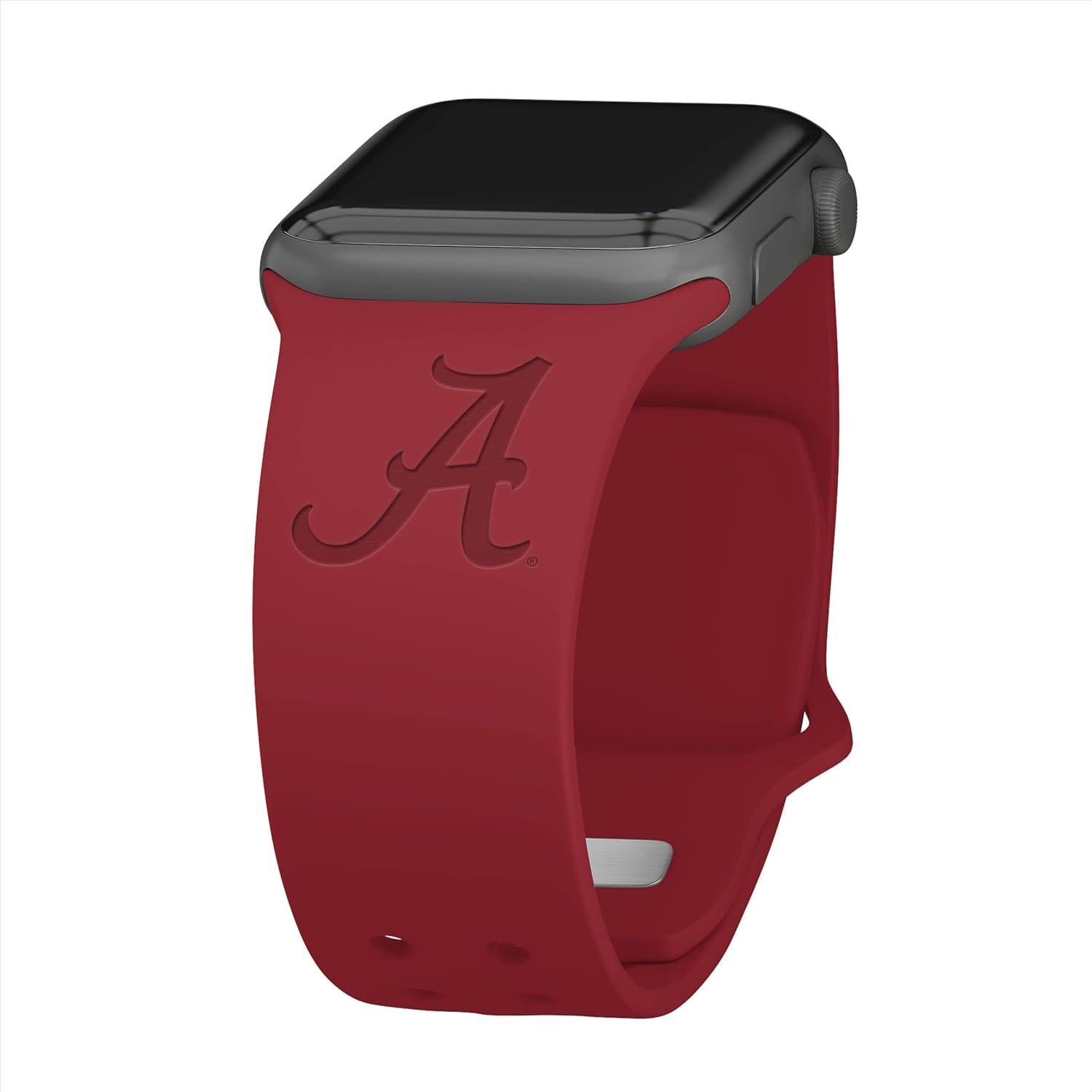 Banda de Silicona Alabama Crimson Tide para Apple Watch 42-45mm