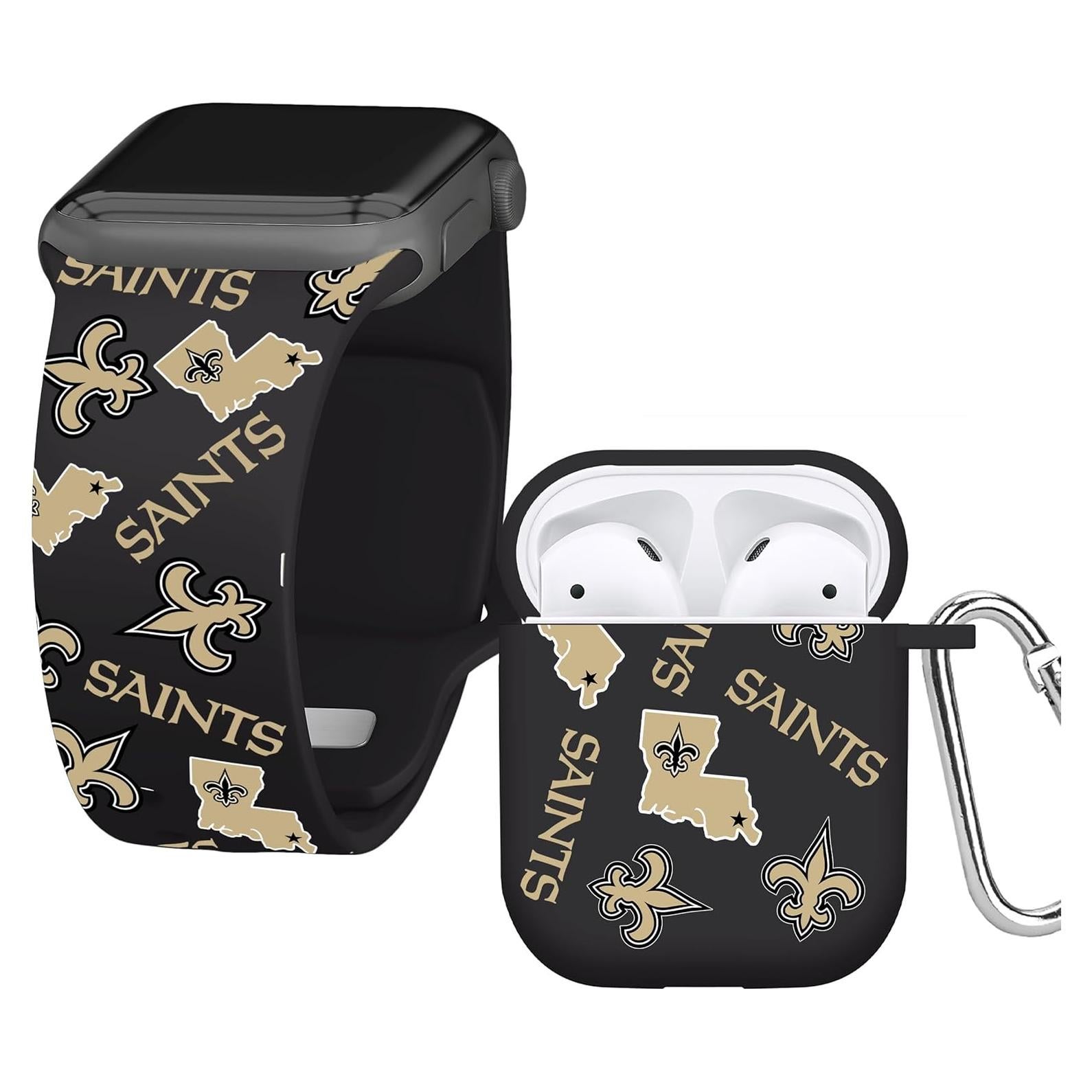 Combo HD Game Time New Orleans Saints para Apple Watch 42-45mm