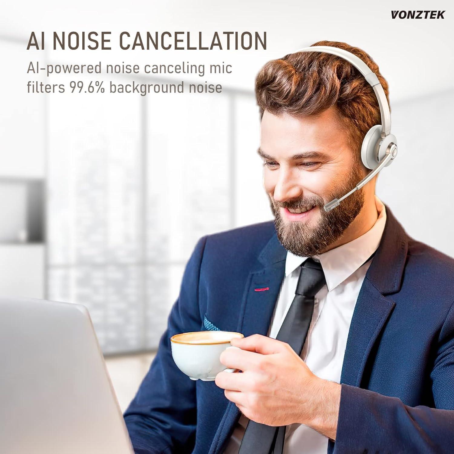 Auricular Inalámbrico Vonztek BT783 con Micrófono y Cancelación de Ruido