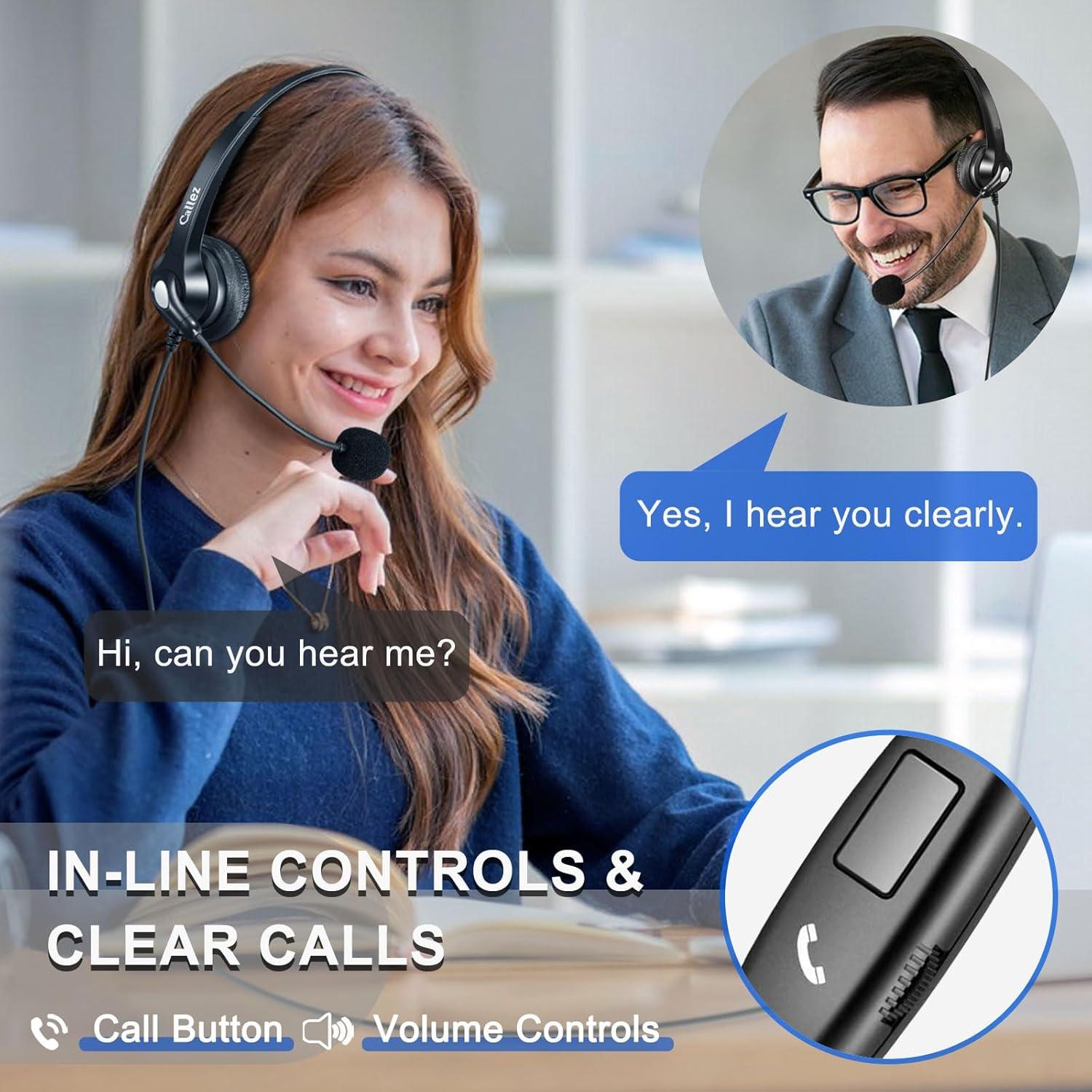 Auricular Callez C502EC1 con Cable 3.5mm/USB-C y Micrófono