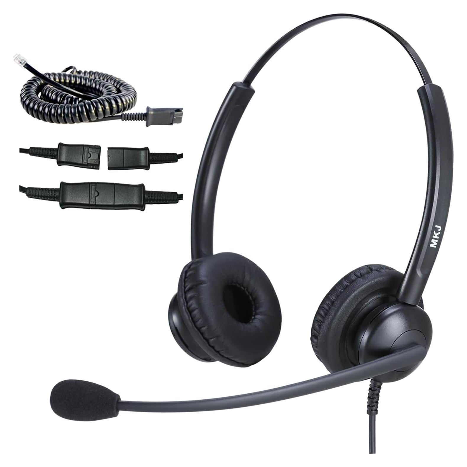 Auricular Cableado MKJ con Cancelación de Ruido para Teléfonos Cisco