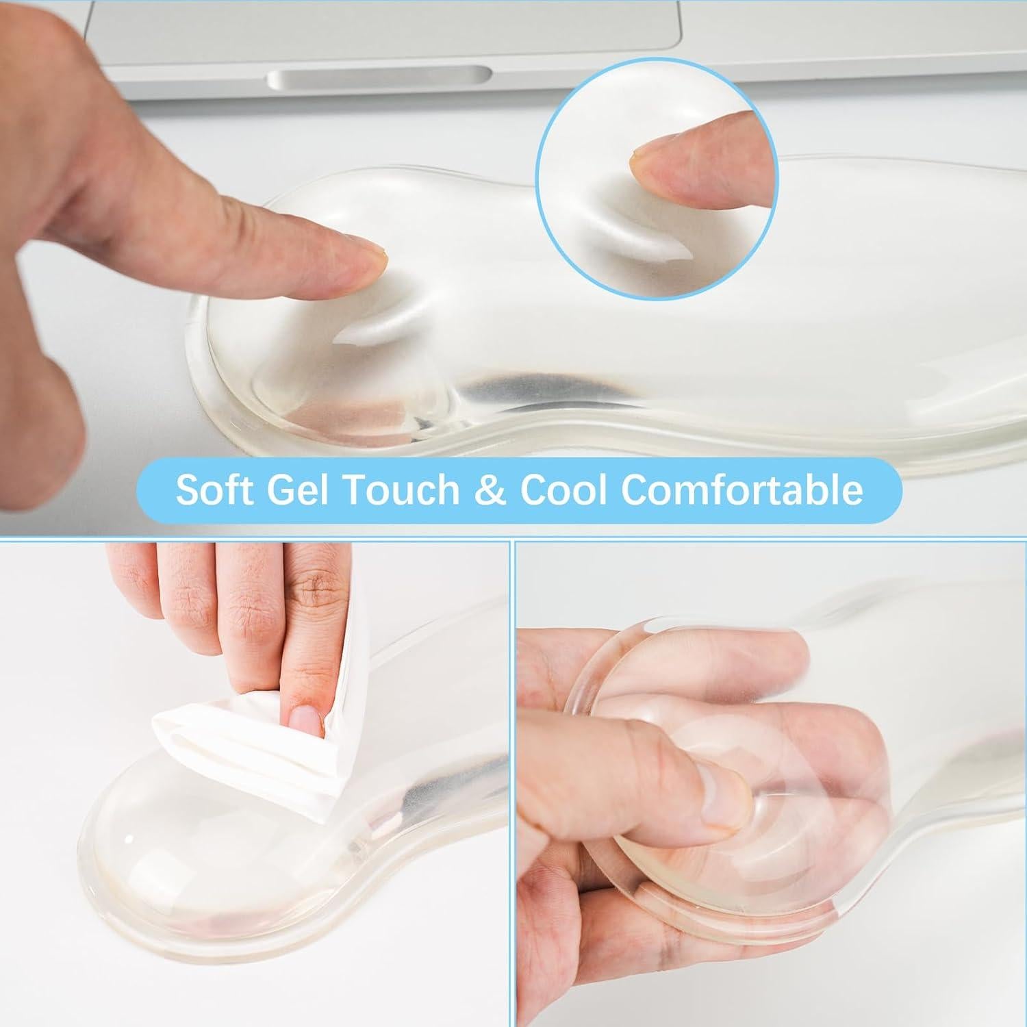 Reposamuñecas de Gel Ergonómico Mosiso para Teclado y Ratón
