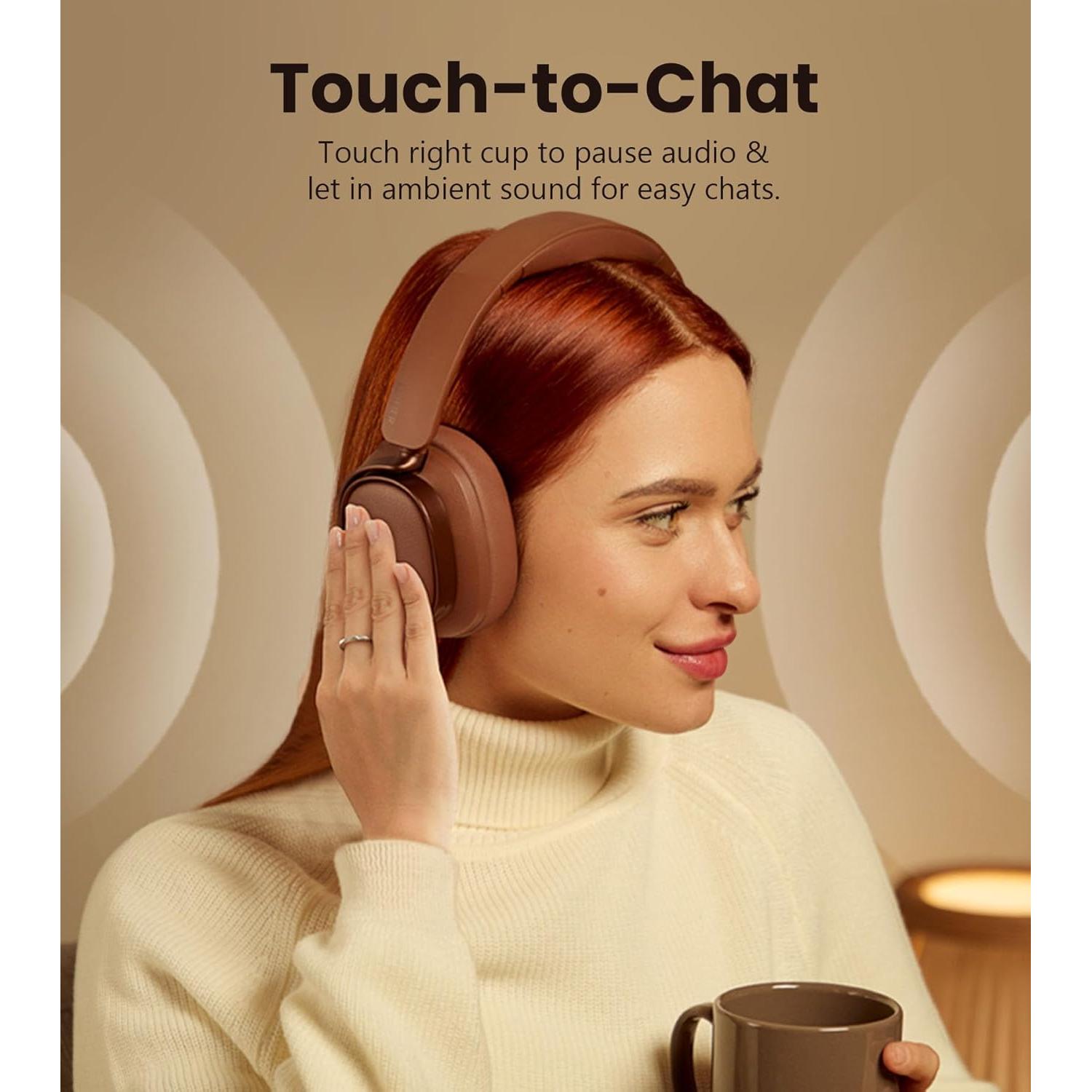 Auriculares Edifier ES850NB Bluetooth Over Ear 92H ANC Marfil