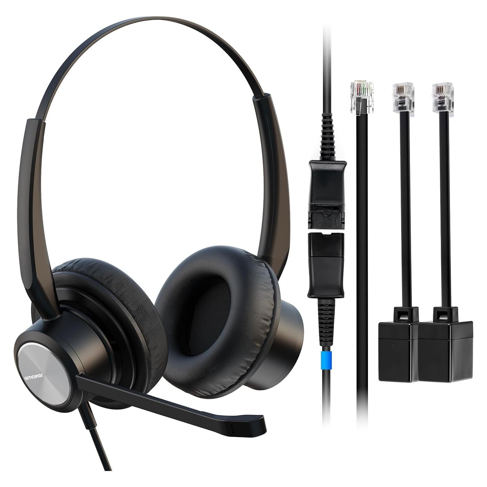 Auricular de Teléfono de Oficina Emaiker EMK810 con Micrófono