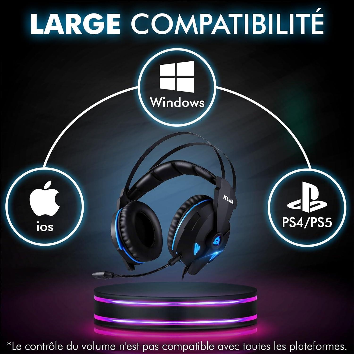 Auriculares Gaming KLIM Impact USB 7.1 - Cancelación de Ruido