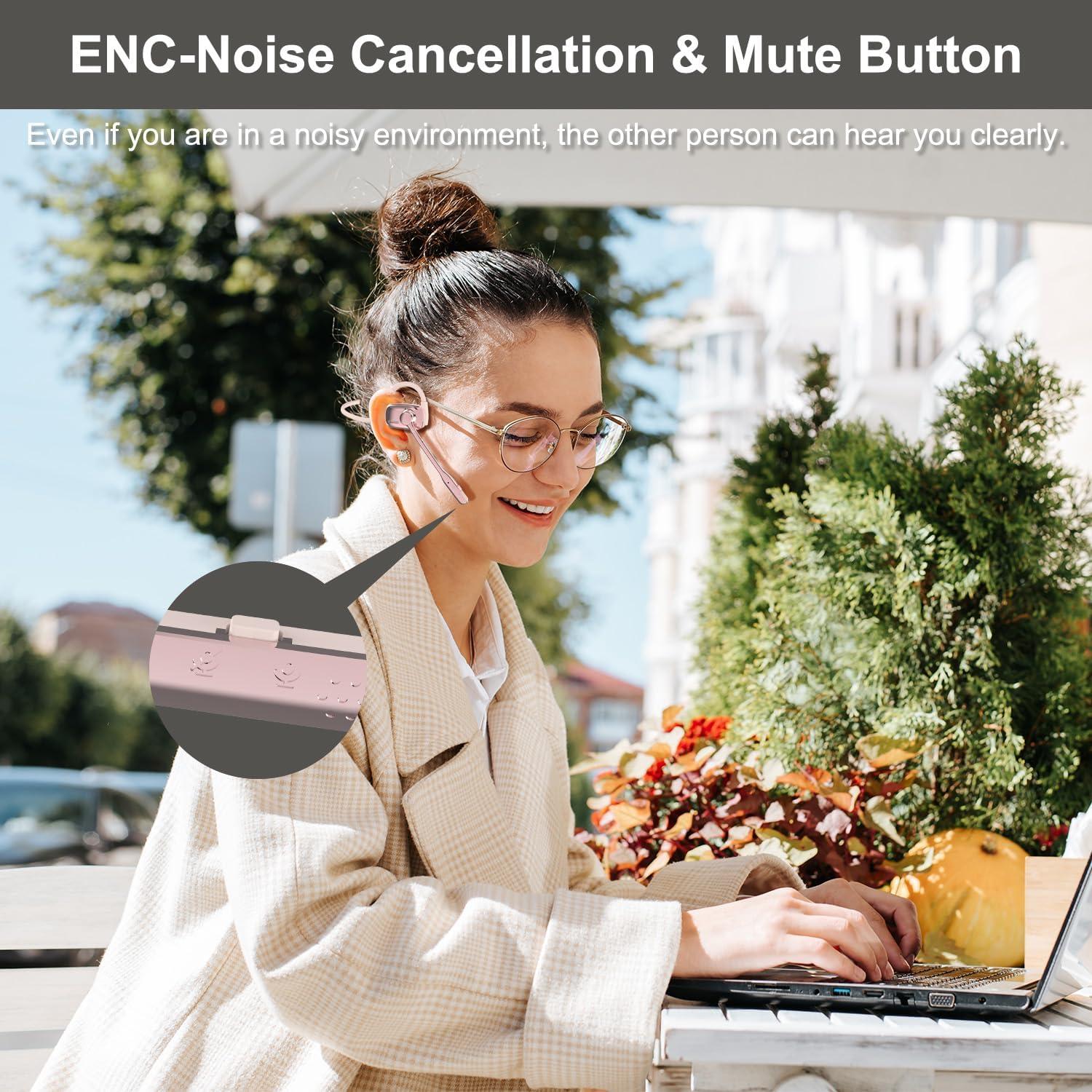 Auriculares Inalámbricos Bluetooth V5.4 SS LK12 Rosa con Micrófono