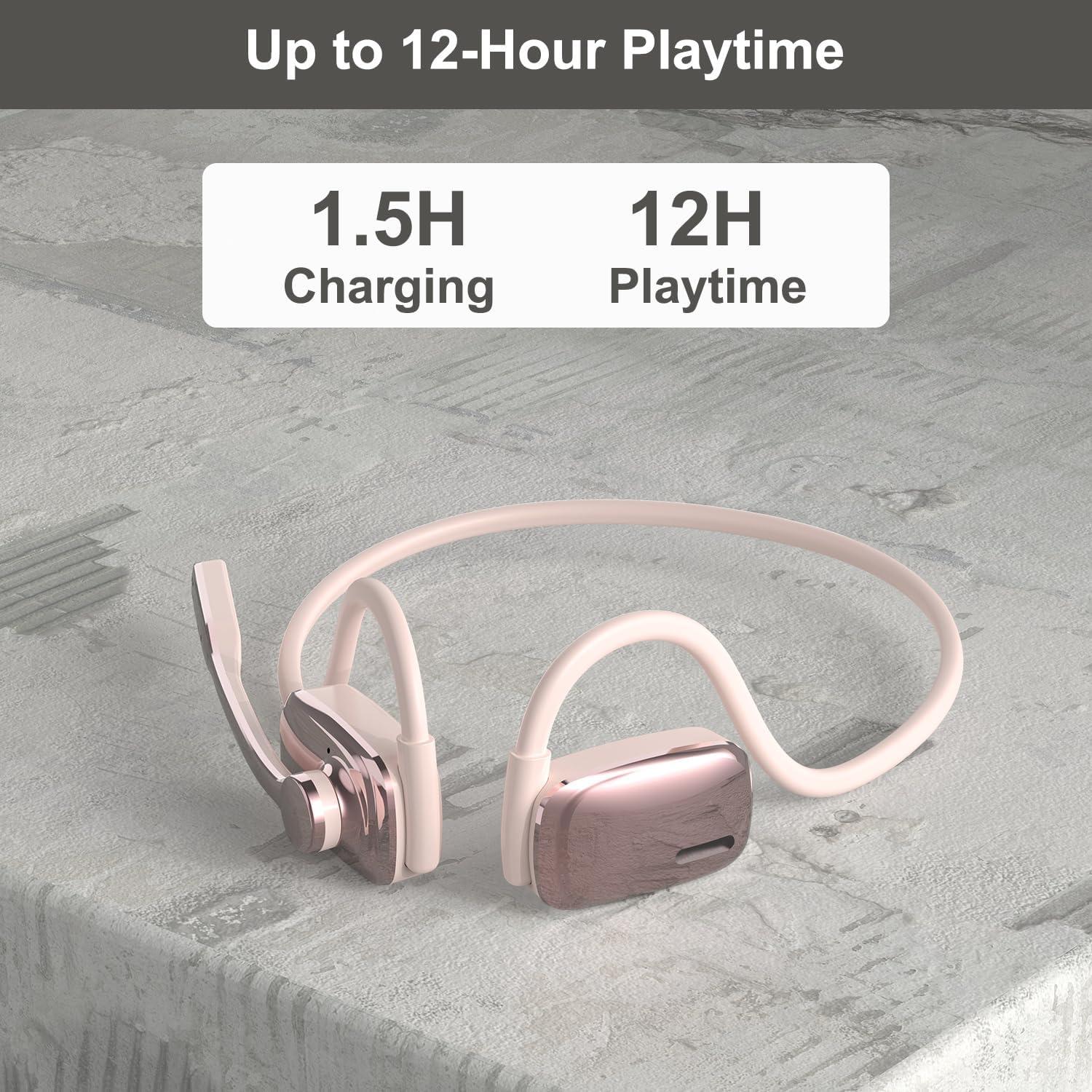 Auriculares Inalámbricos Bluetooth V5.4 SS LK12 Rosa con Micrófono