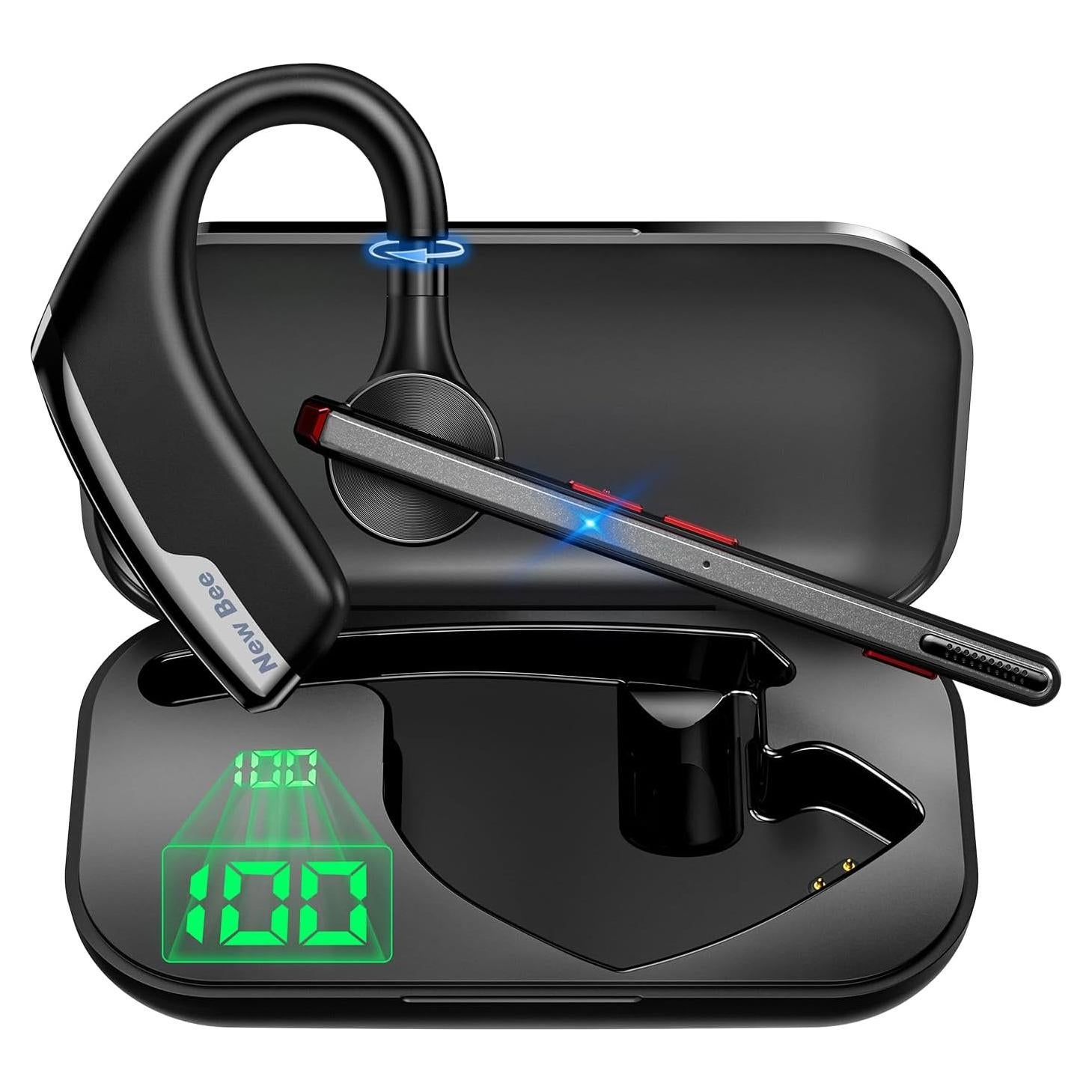 Auriculares Bluetooth New Bee M51 Inalámbricos con Estuche 500mAh