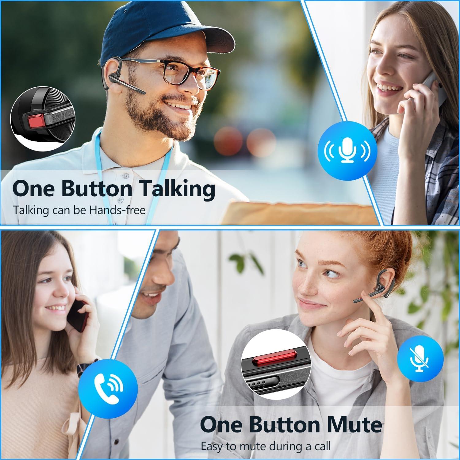 Auriculares Bluetooth New Bee M51 Inalámbricos con Estuche 500mAh