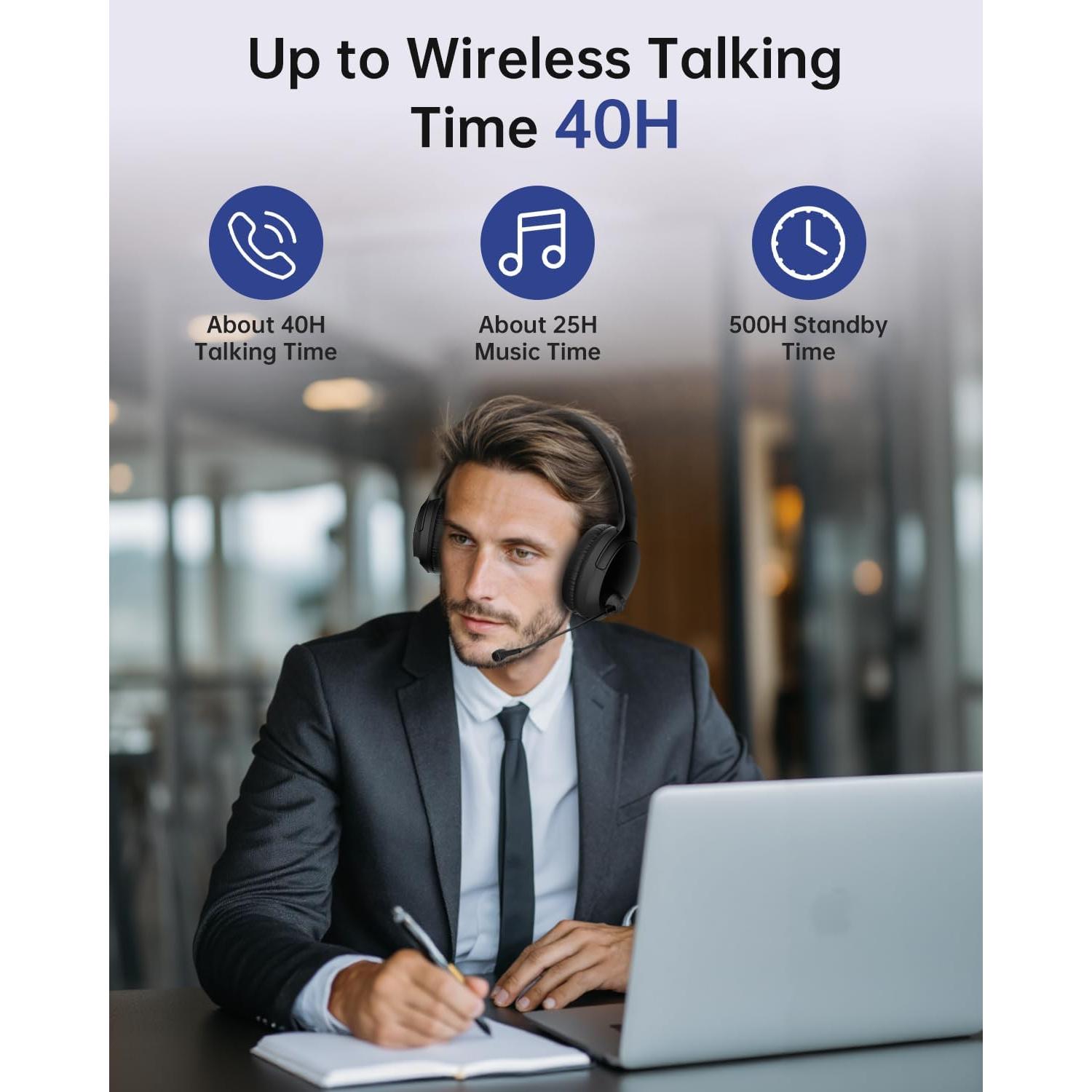 Auricular Inalámbrico Masajoy BT9945 con Micrófono AI - 40H