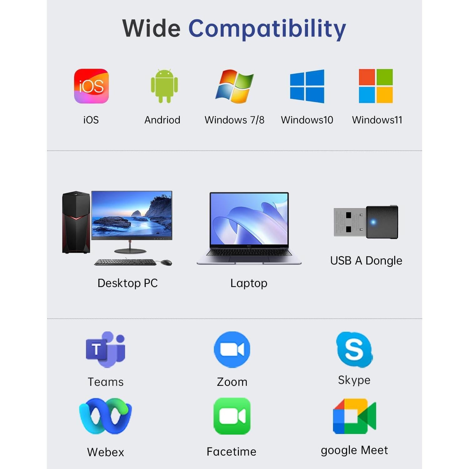 Auricular Inalámbrico Masajoy BT9945 con Micrófono AI - 40H