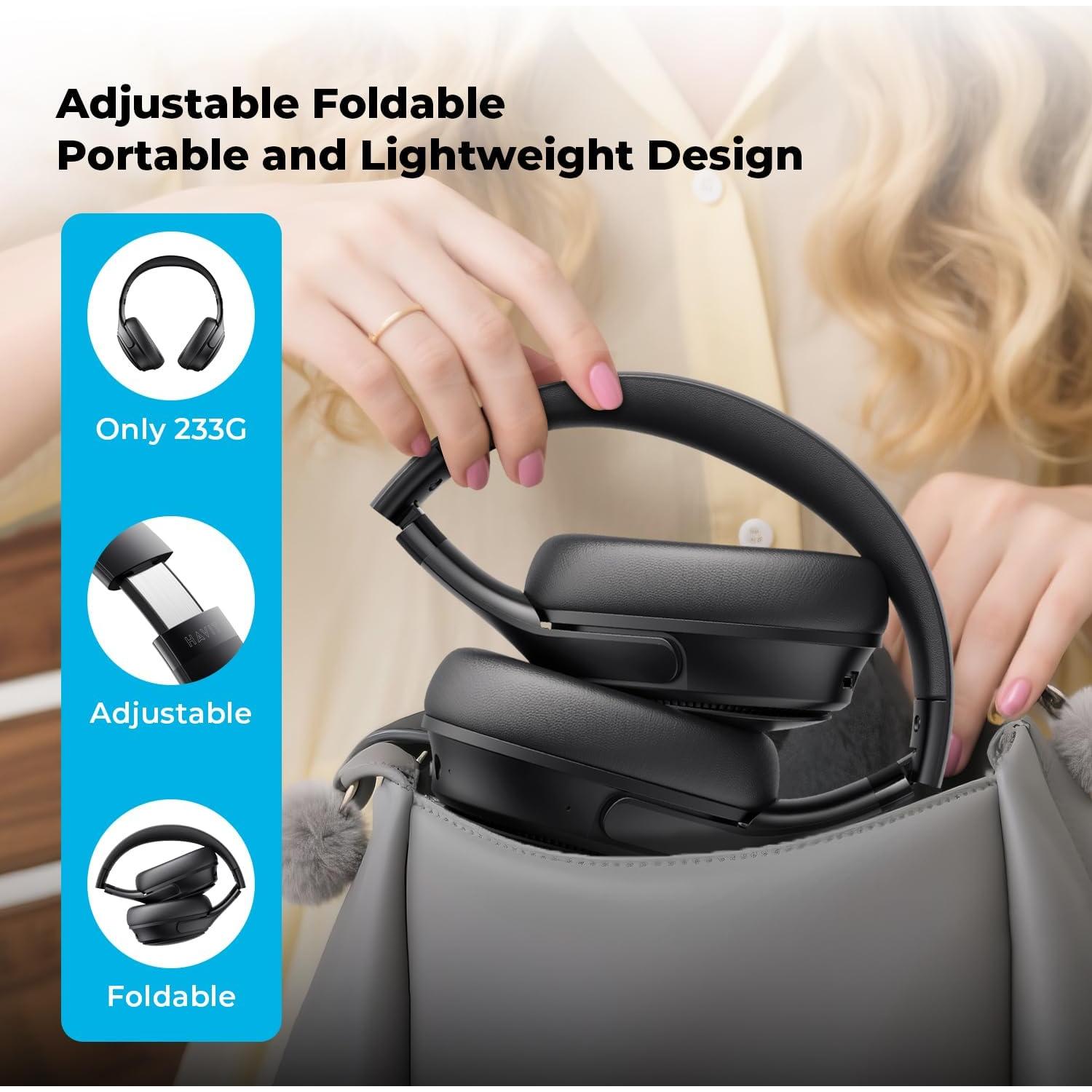 Auriculares Bluetooth 5.3 Havit NC01 con ANC y 50H de batería