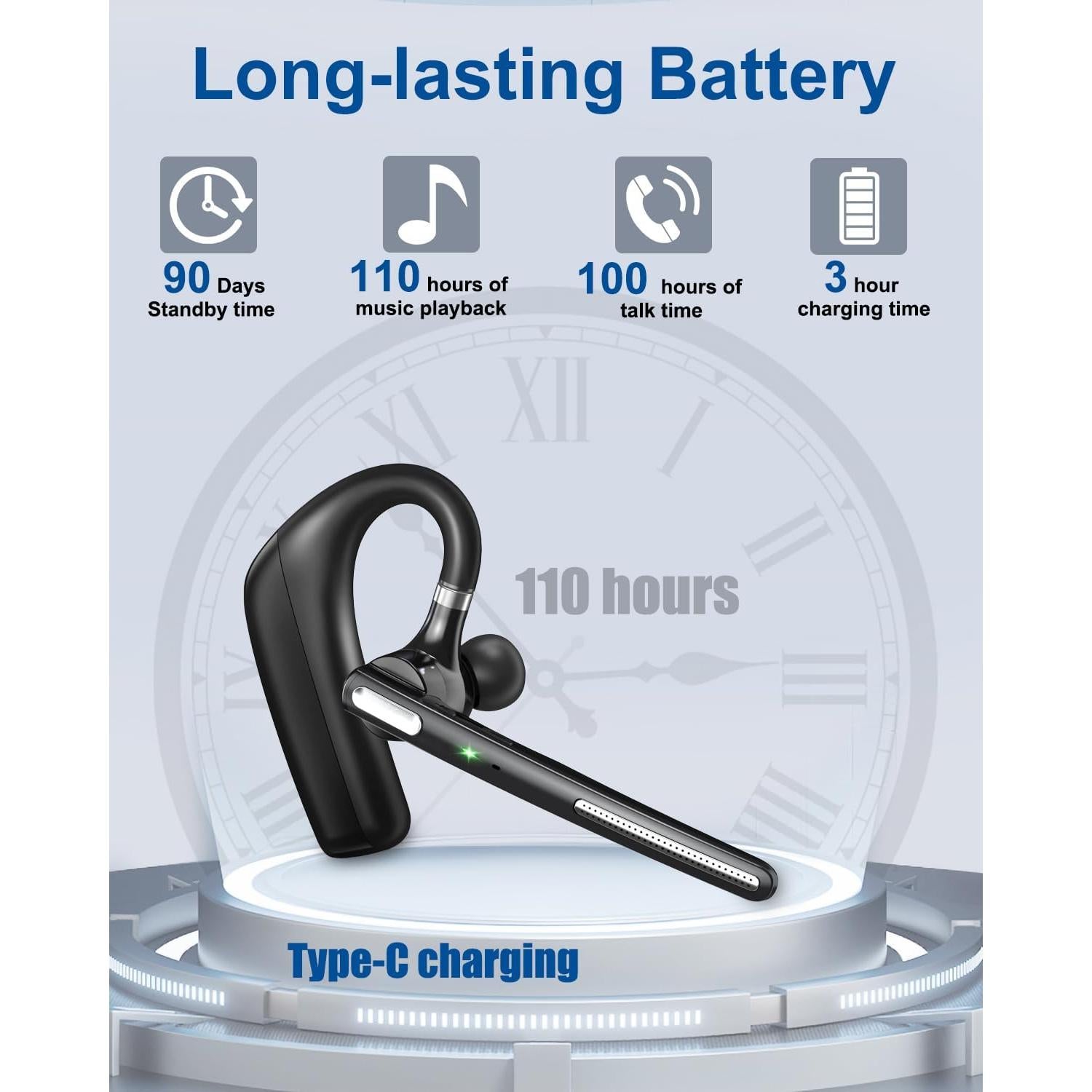 Auricular Bluetooth Kendir G6 Inalámbrico con Cancelación de Ruido