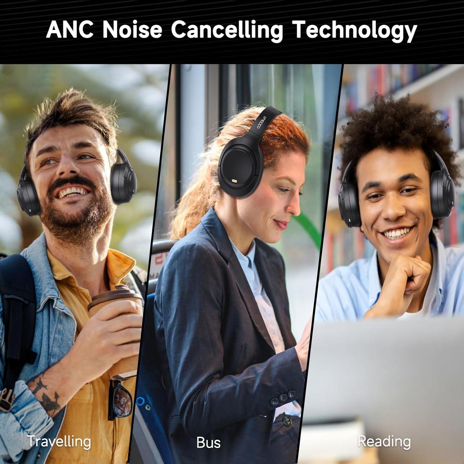 Auriculares Inalámbricos IFECCO S15 Bluetooth 5.4 ANC 100H