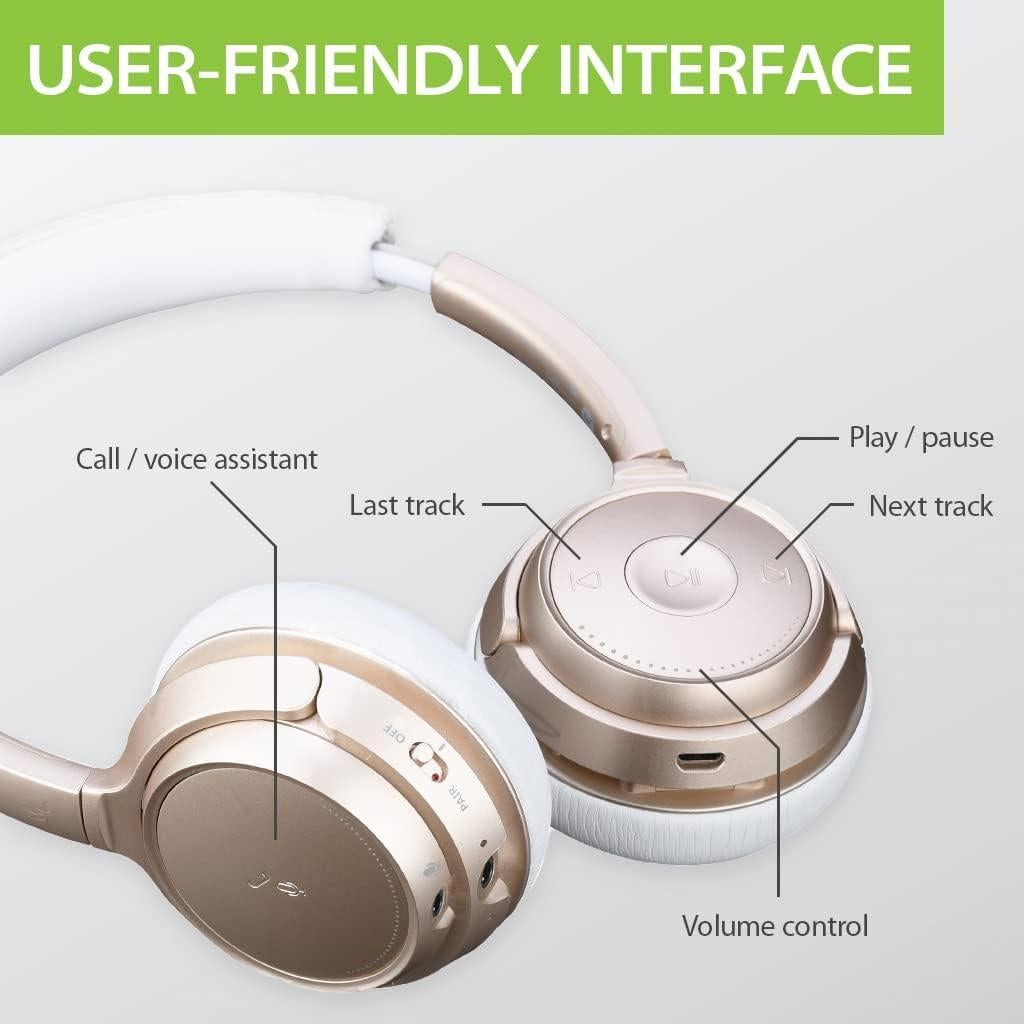 Auriculares Bluetooth Avantree AH6B On Ear con micrófono, 22h