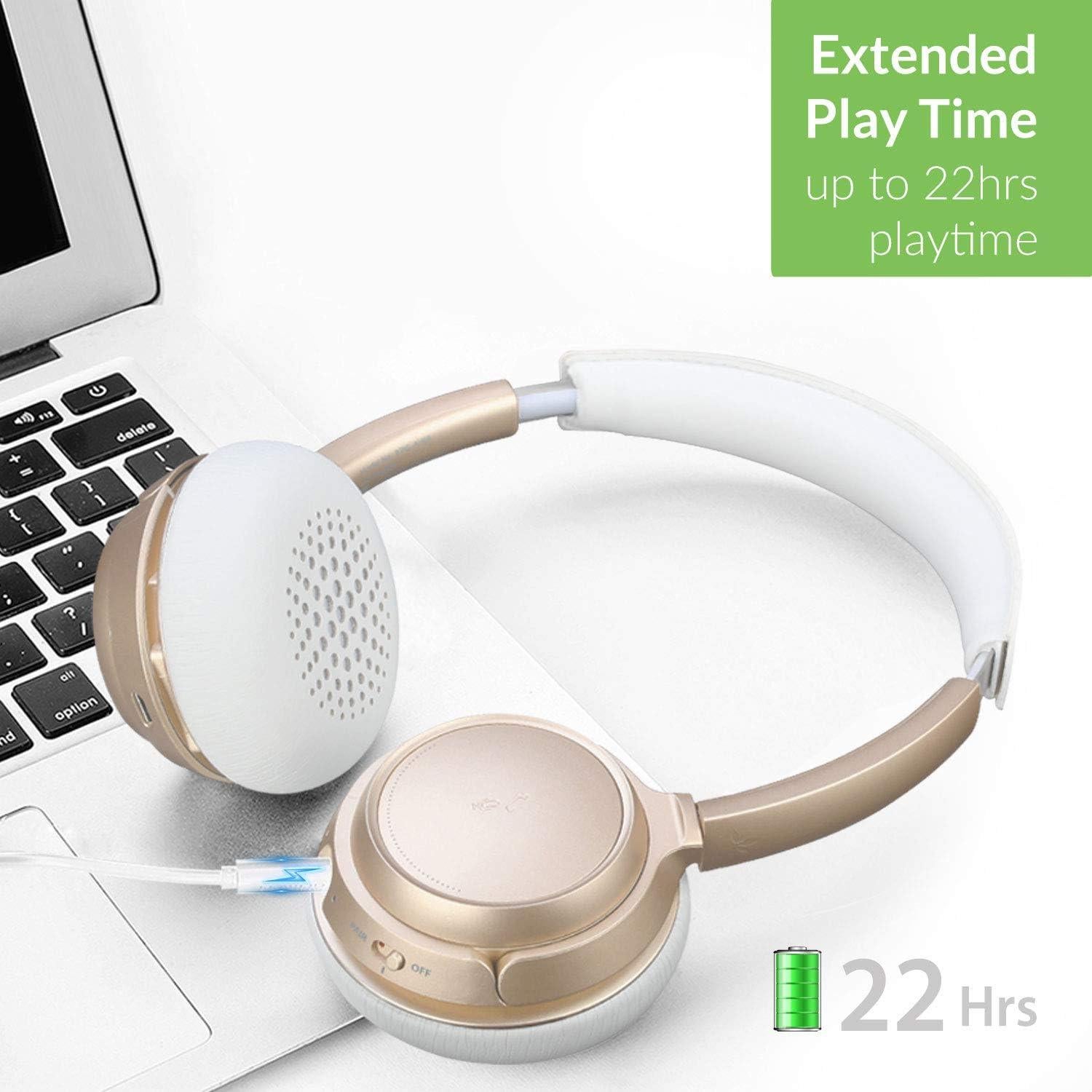 Auriculares Bluetooth Avantree AH6B On Ear con micrófono, 22h