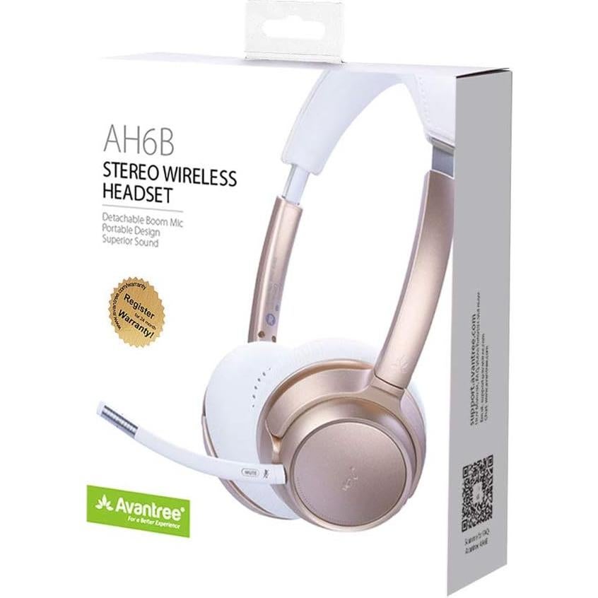 Auriculares Bluetooth Avantree AH6B On Ear con micrófono, 22h