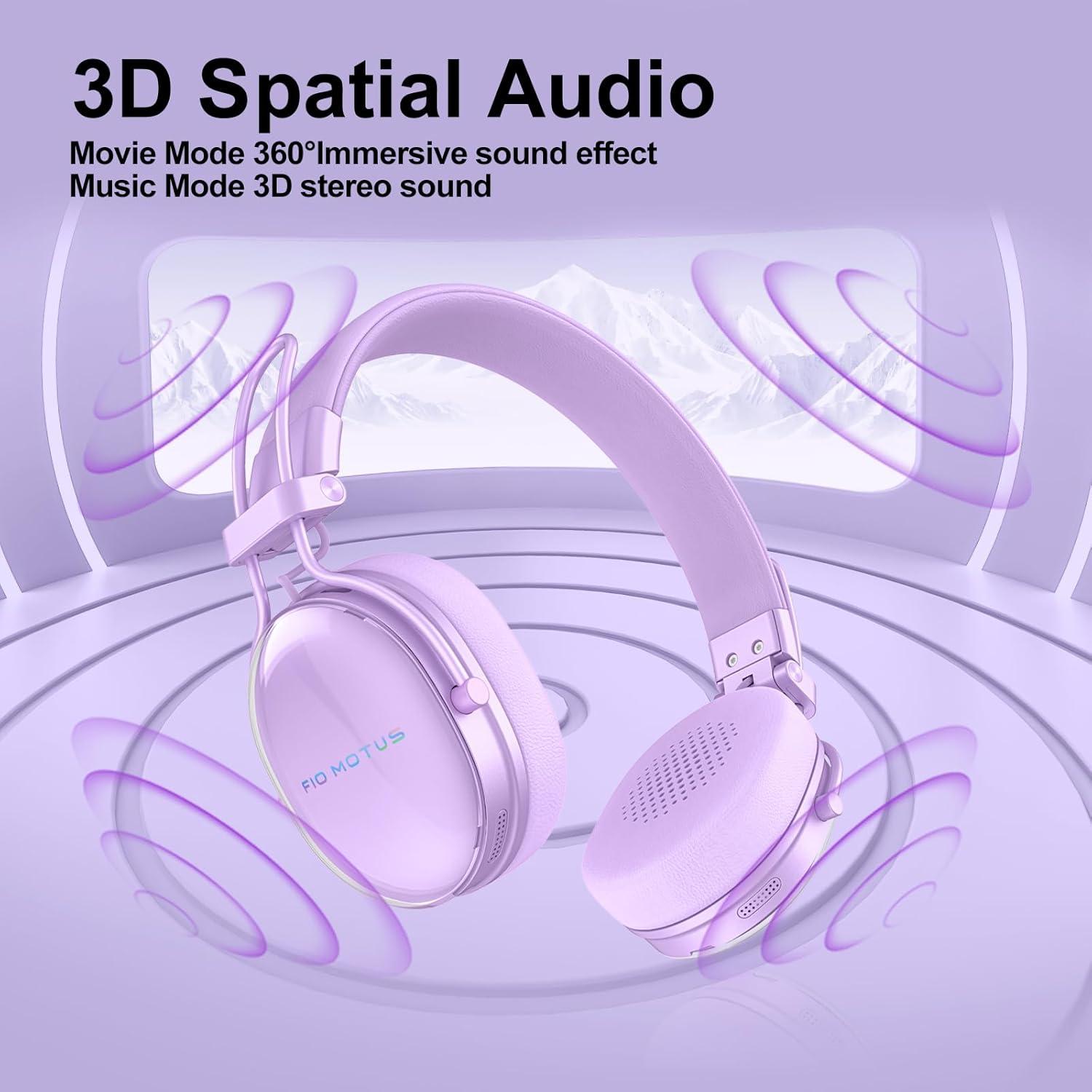 Auriculares In-Ear Inalámbricos FIO MOTUS FM30 Púrpura 55H ANC