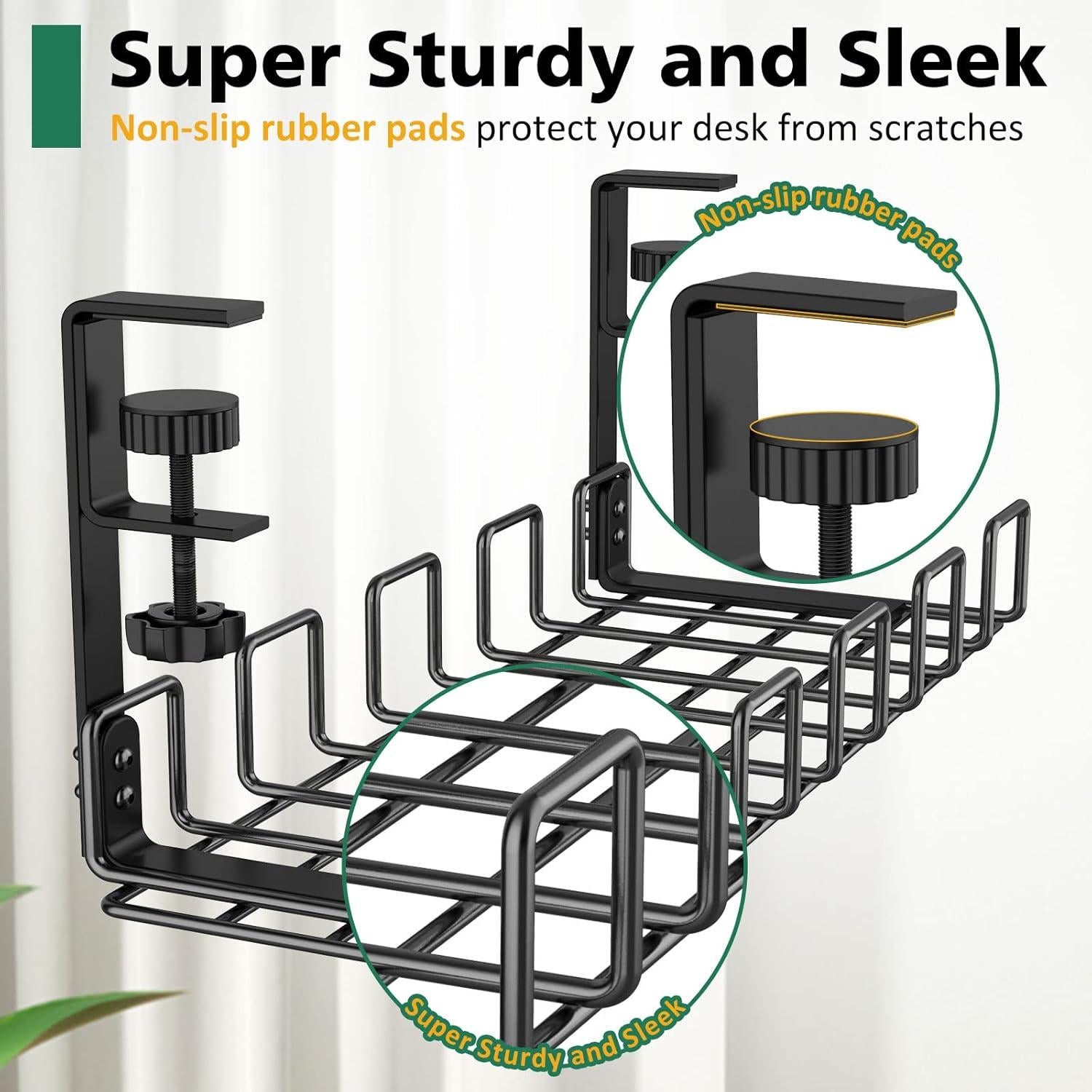 Bandeja de Gestión de Cables REFLYING 40x16 cm Sin Taladro