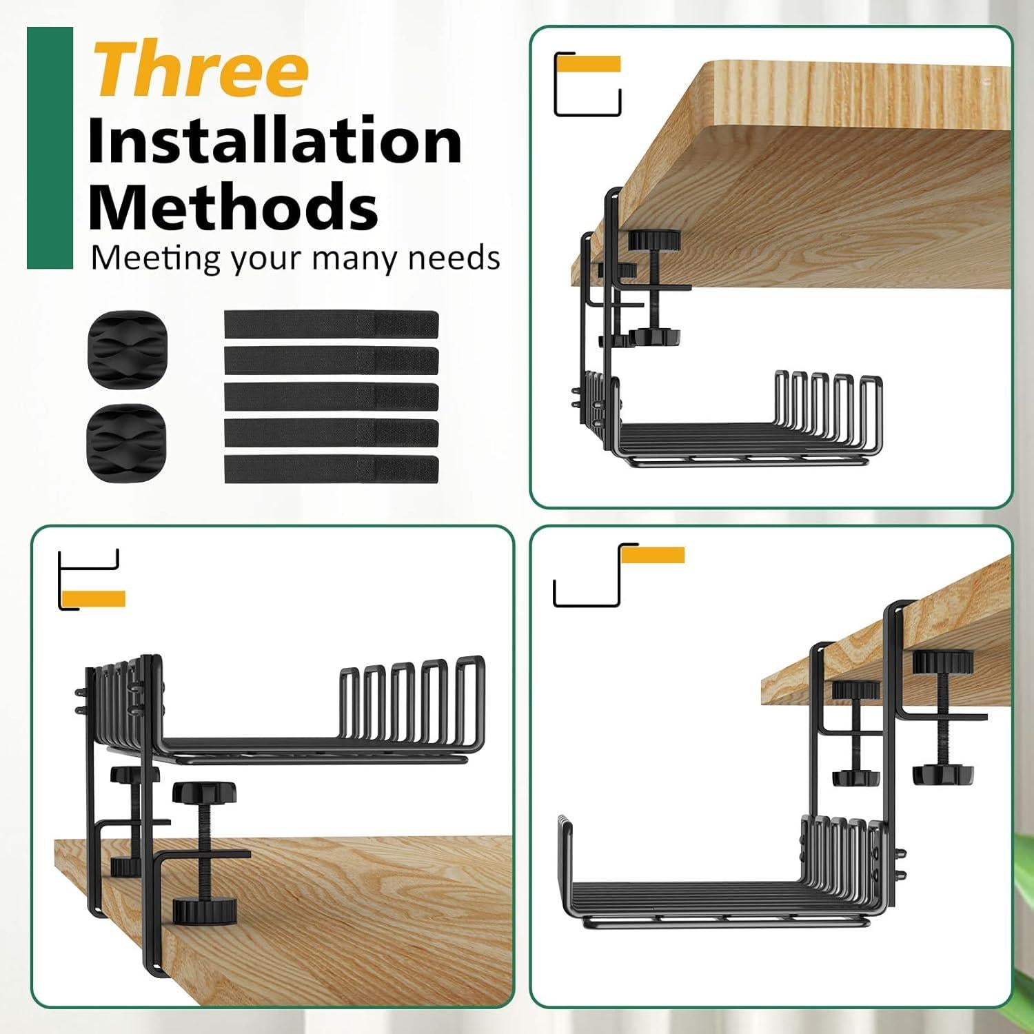 Bandeja de Gestión de Cables REFLYING 40x16 cm Sin Taladro