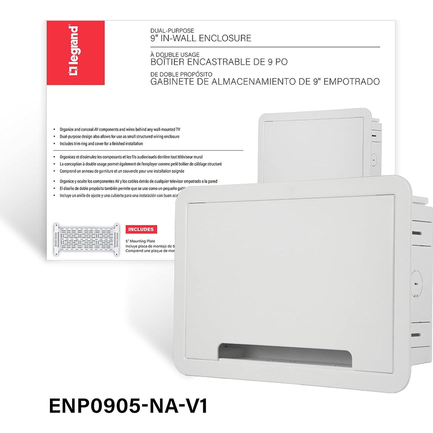 Caja de Medios de Pared On-Q ENP0905NAV1, 23 cm, Blanco