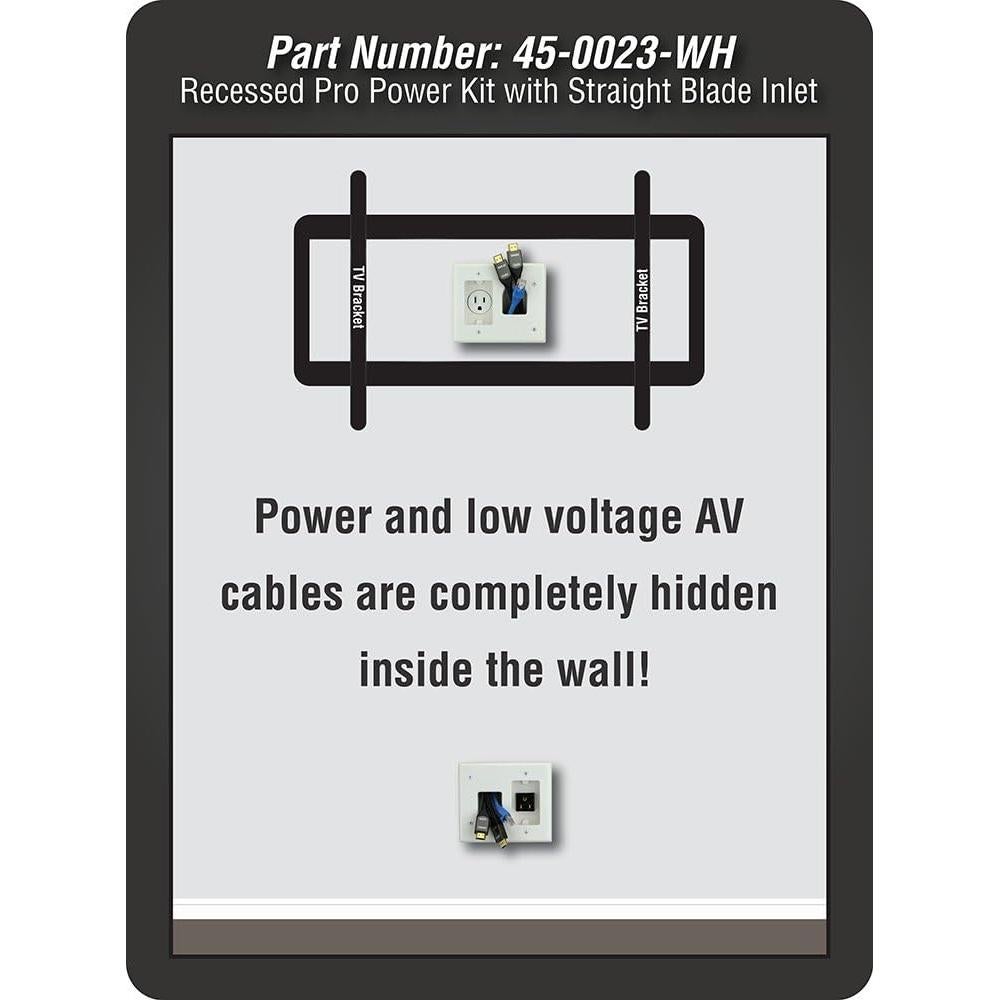 Kit de Pro-Poder Empotrado DATA COMM 45-0023-WH 15A Blanco