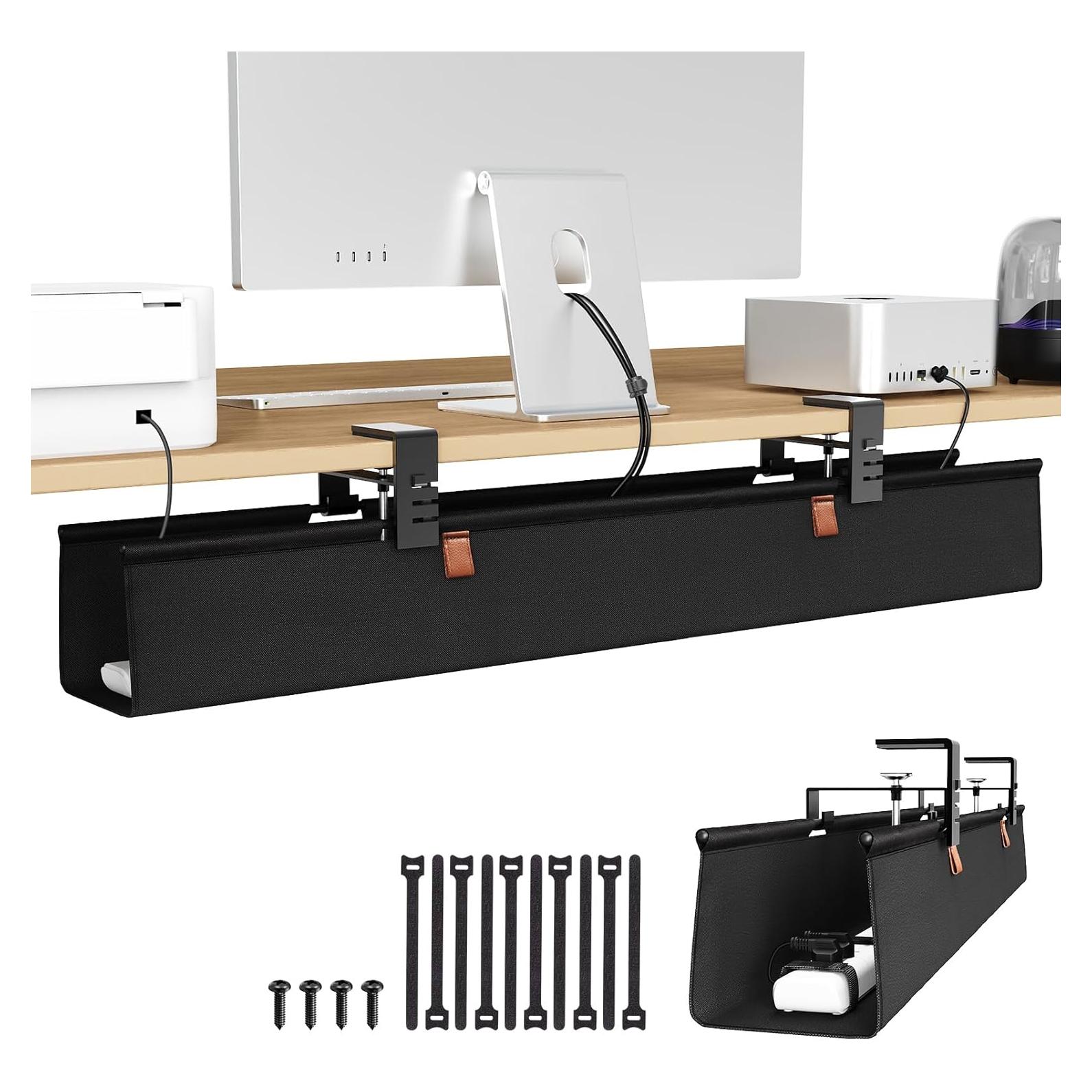 Organizador de Cables Zilink 76.2 cm Bajo Escritorio Sin Perforación