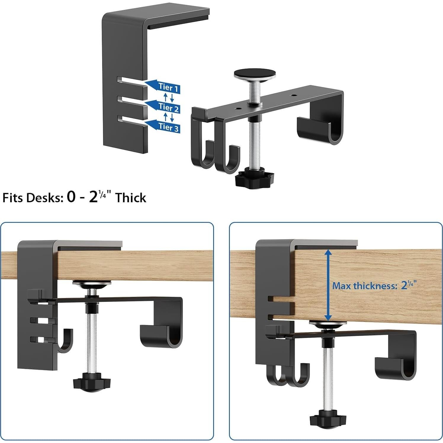 Organizador de Cables Zilink 76.2 cm Bajo Escritorio Sin Perforación