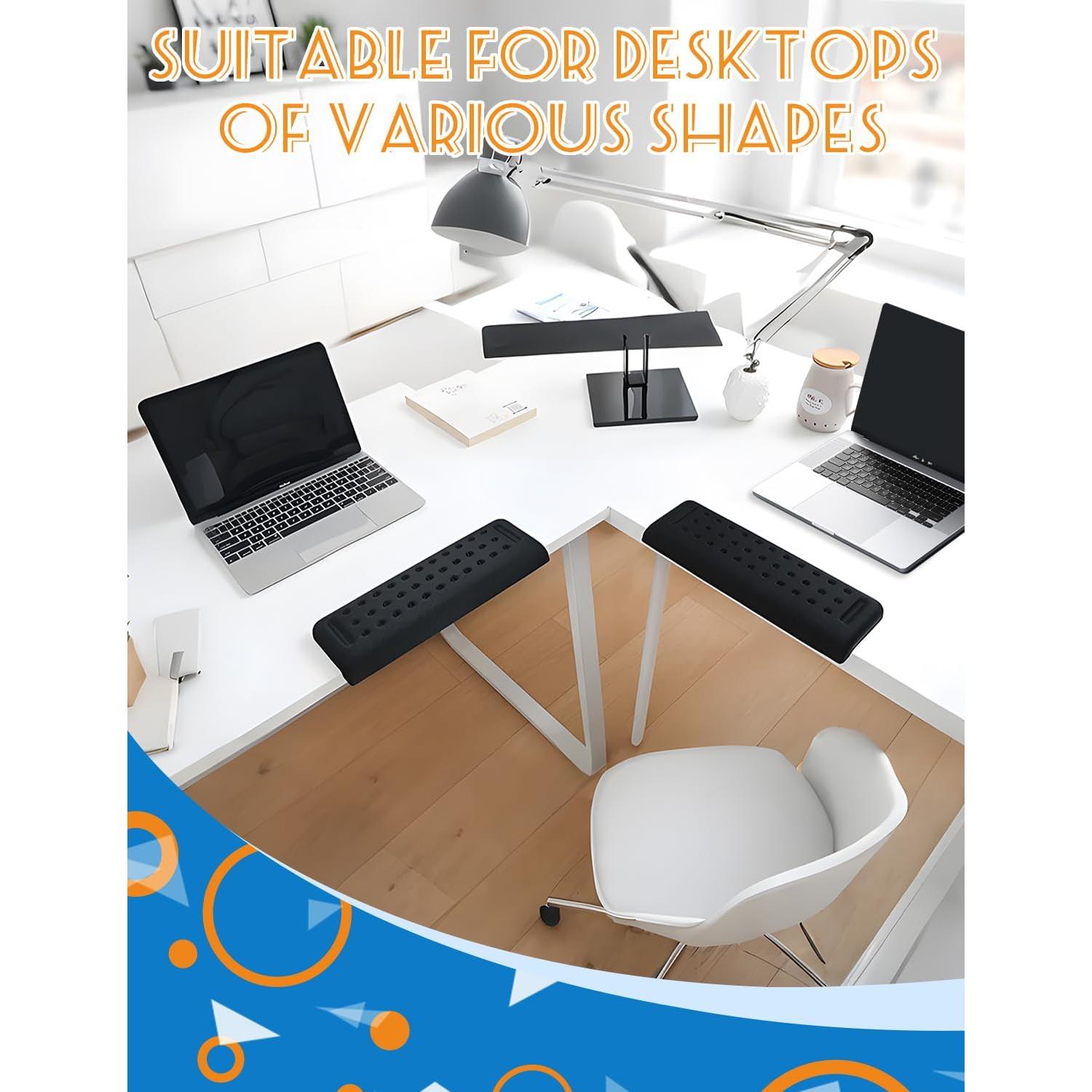 Reposamuñecas Ergonómico Proium en Forma de L - Negro