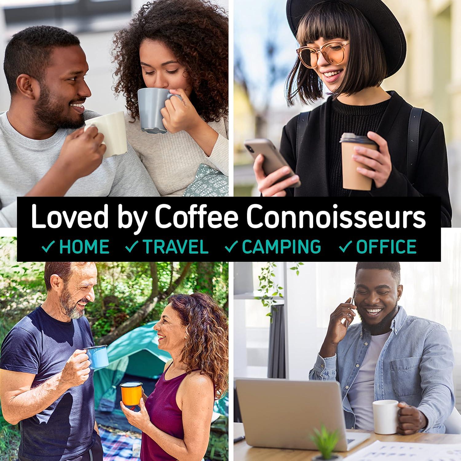 Cafetera Prensa Francesa Coffee Gator 1.4L Acero Inoxidable Negro