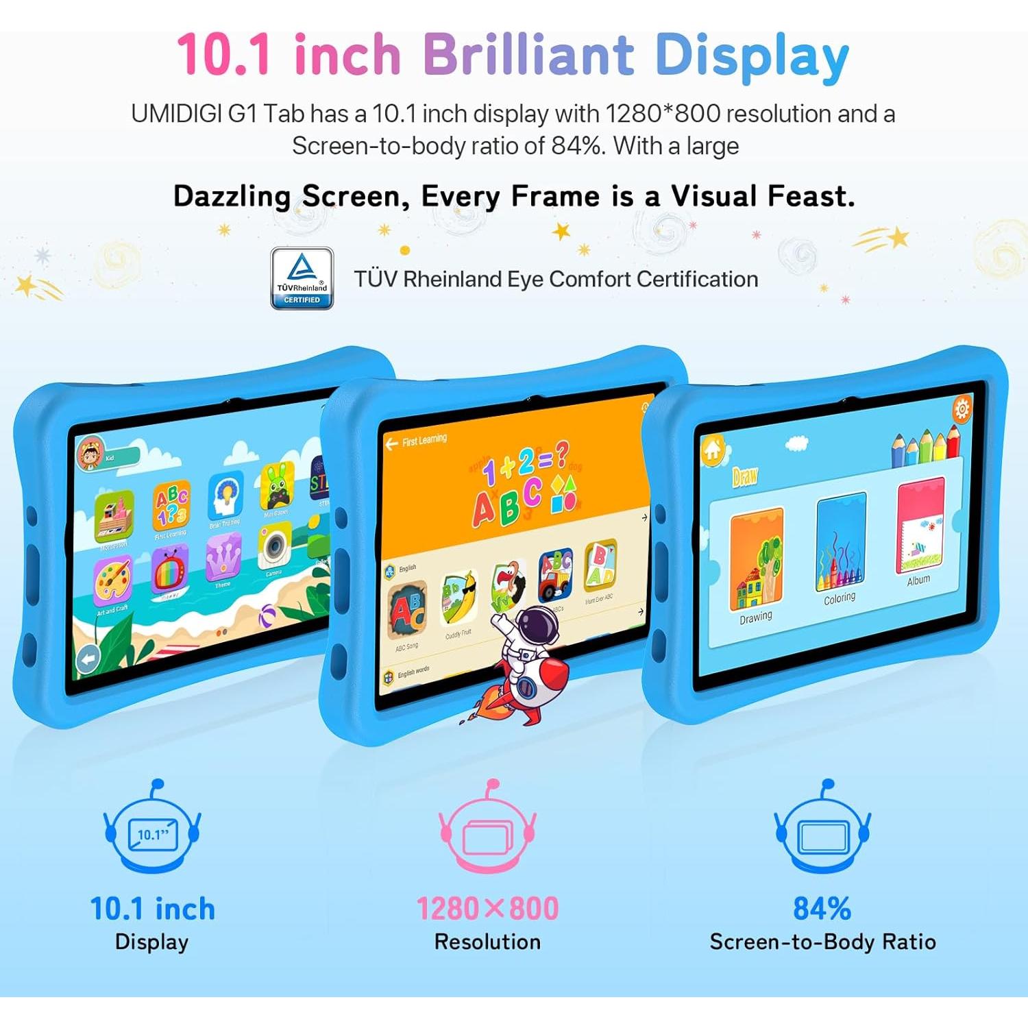 Tableta para Niños UMIDIGI G1 Tab 10.1" 4GB+64GB WiFi 6