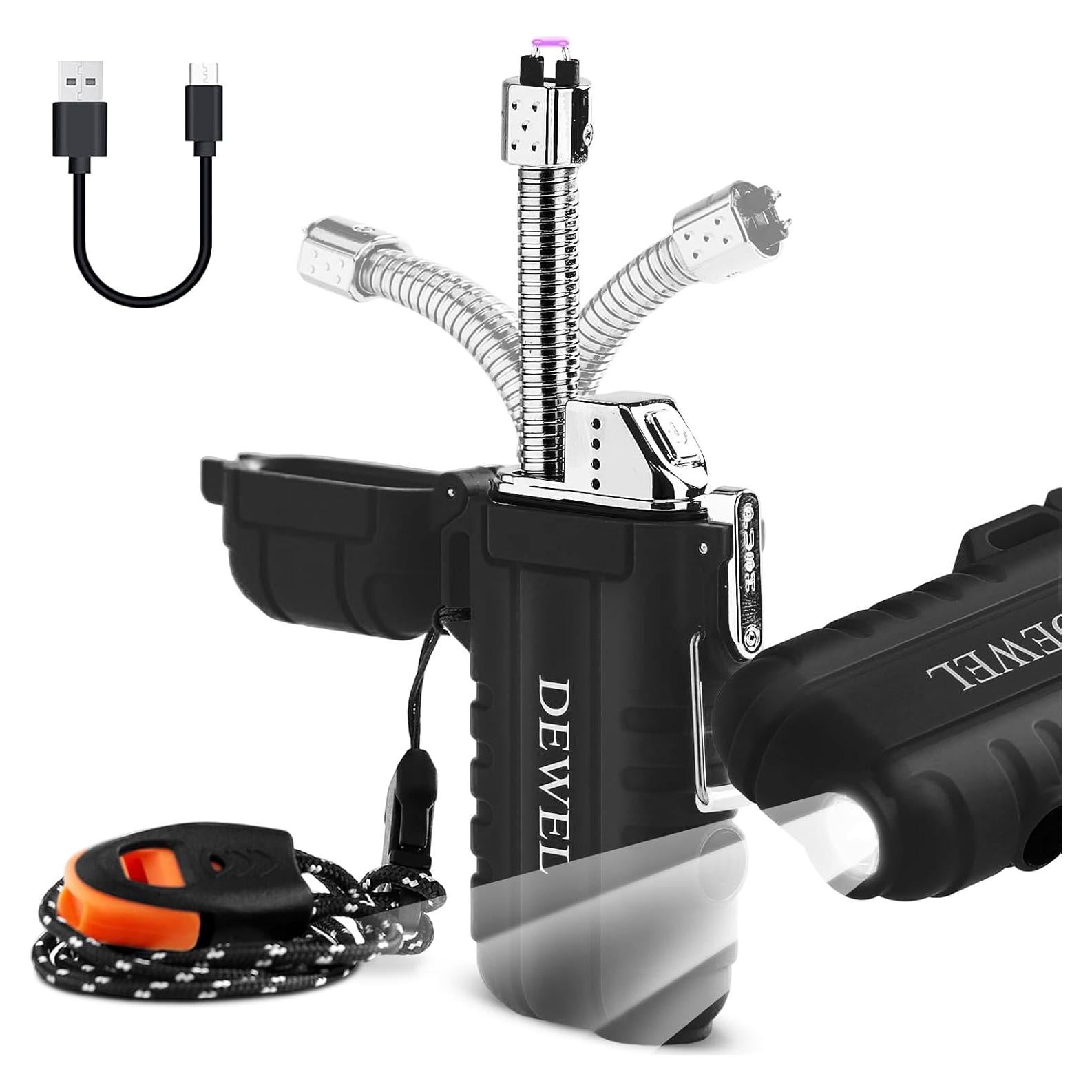Encendedor Eléctrico DEWEL 360 Flex Recargable USB-C Impermeable