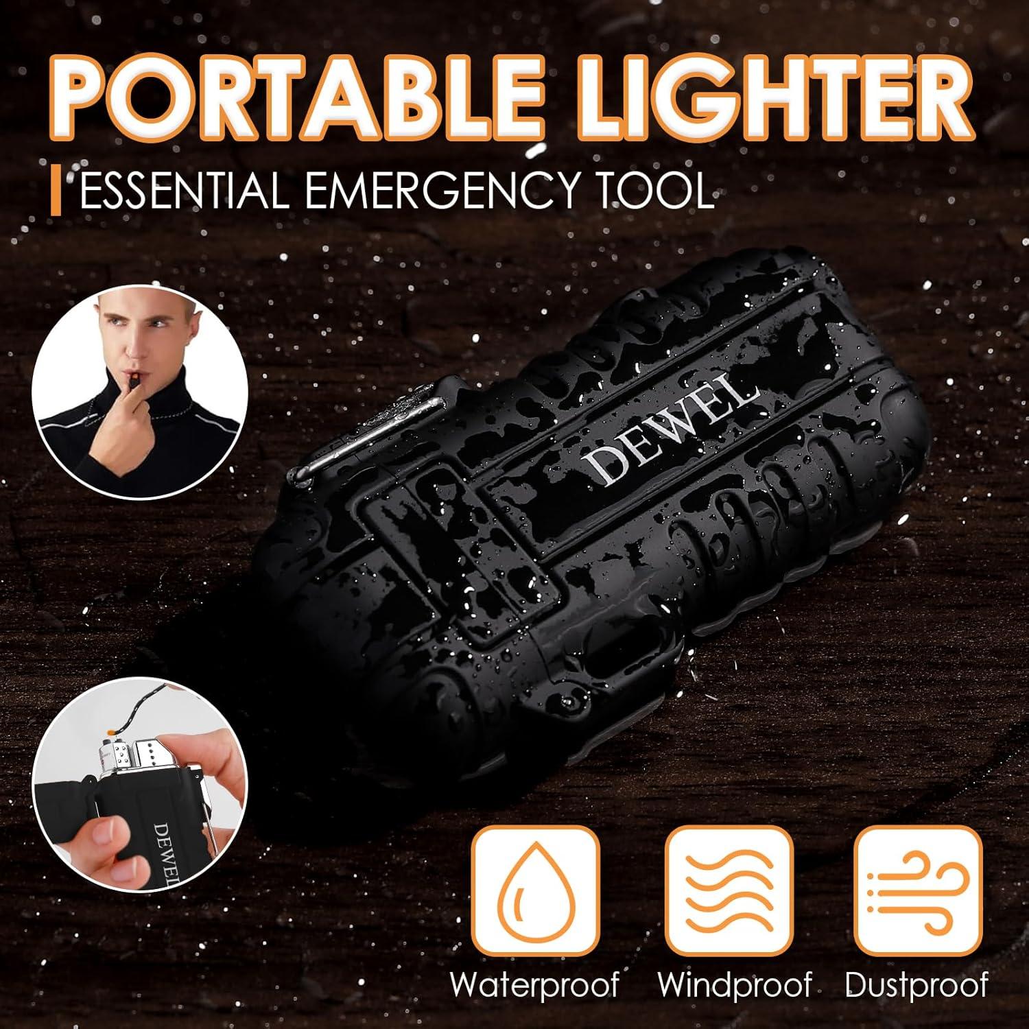 Encendedor Eléctrico DEWEL 360 Flex Recargable USB-C Impermeable