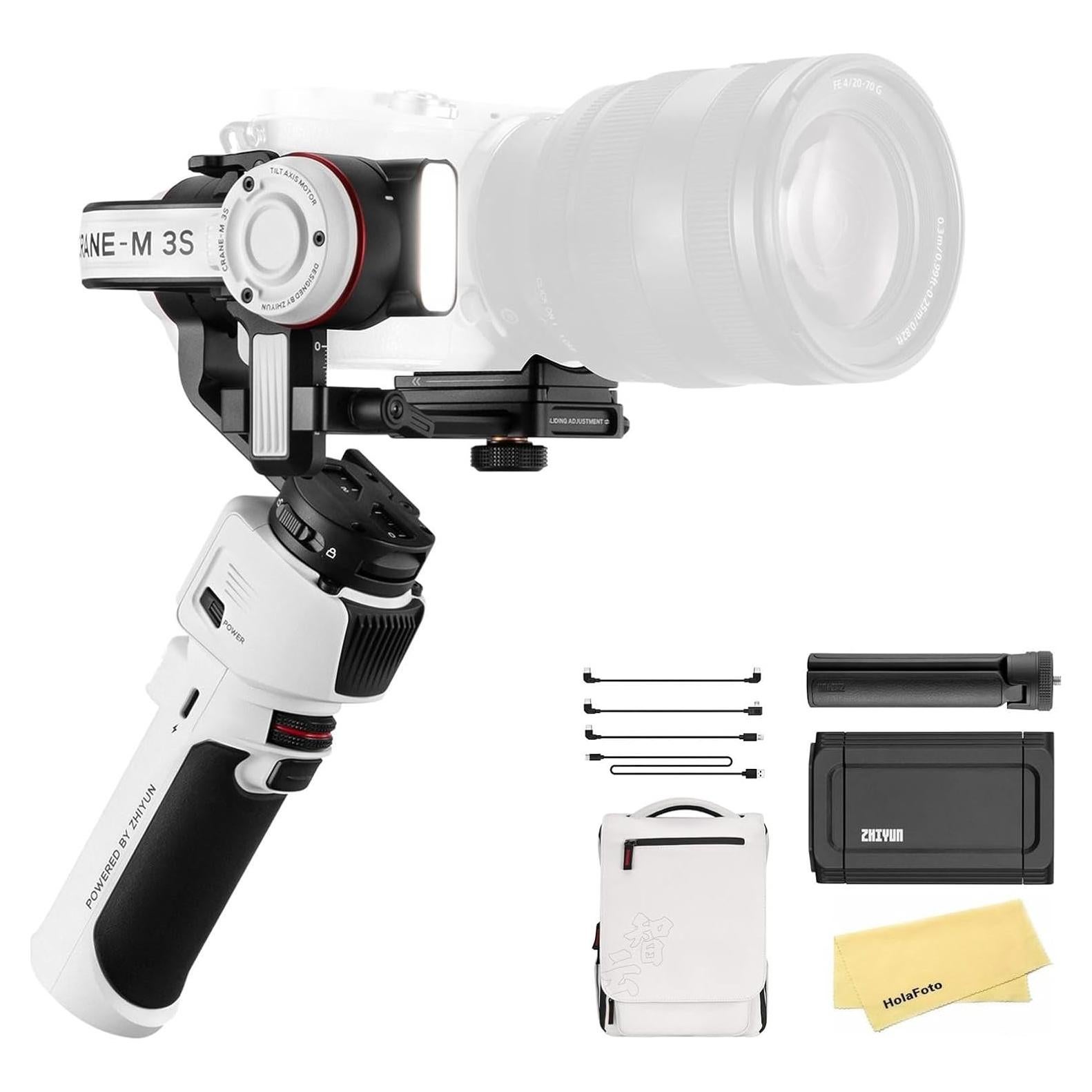 Estabilizador Gimbal Zhiyun Crane M3S Combo para Smartphone y DSLR