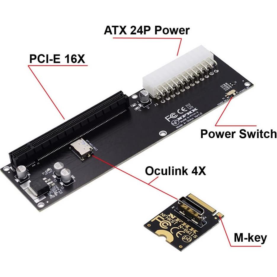 Cable Oculink SFF-8611 xiwai para GPD Win Max2 32 Gbps