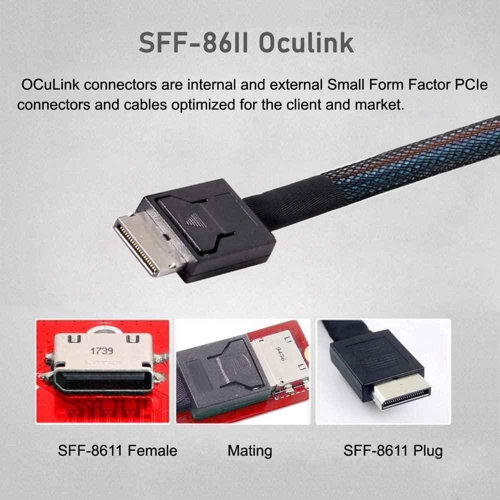 Cable Oculink SFF-8611 xiwai para GPD Win Max2 32 Gbps