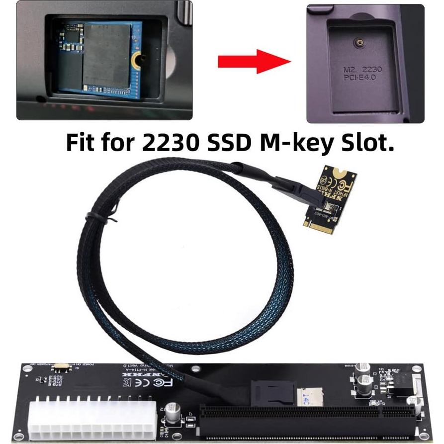 Cable Oculink SFF-8611 xiwai para GPD Win Max2 32 Gbps